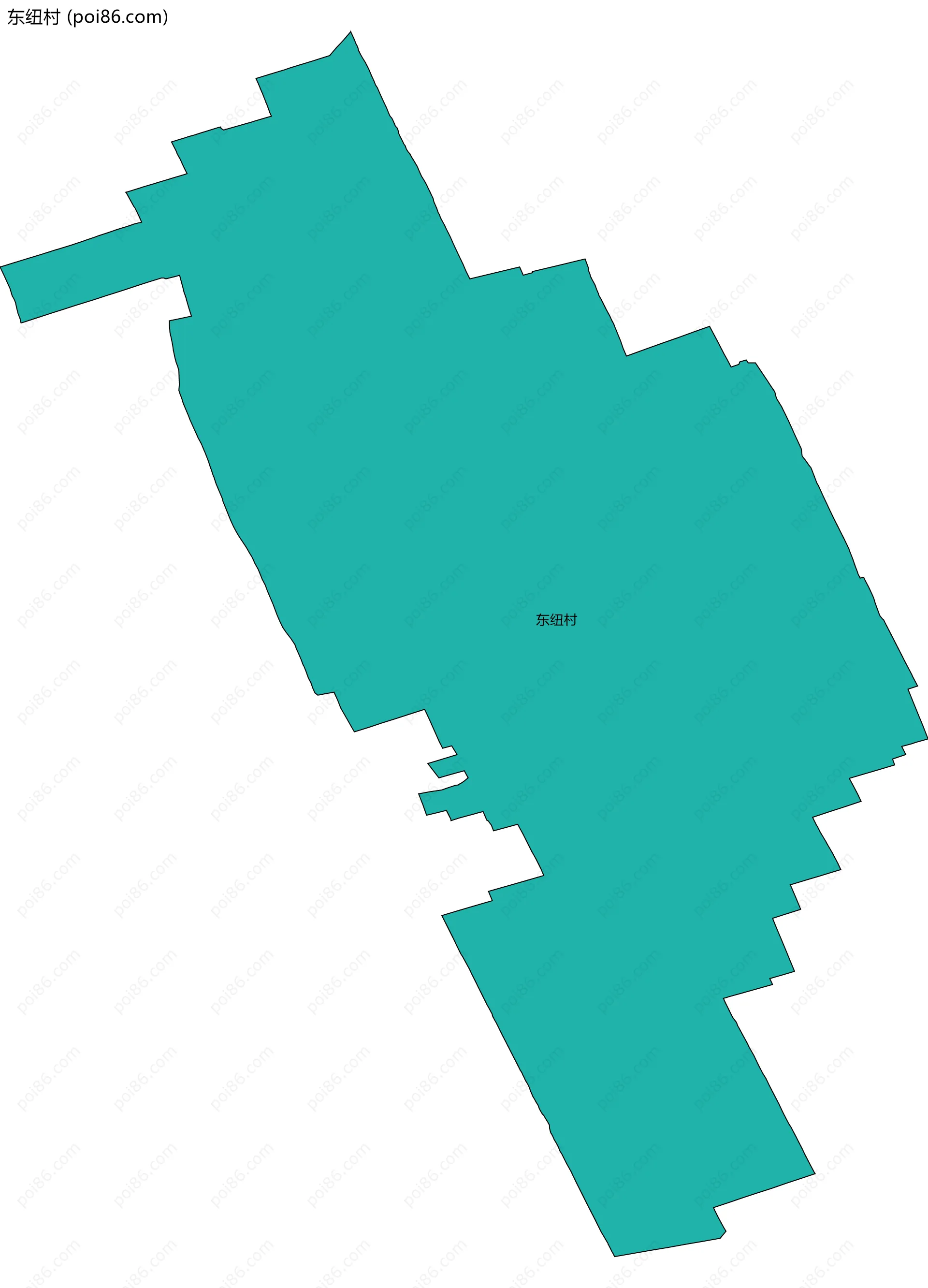 东纽村边界地图