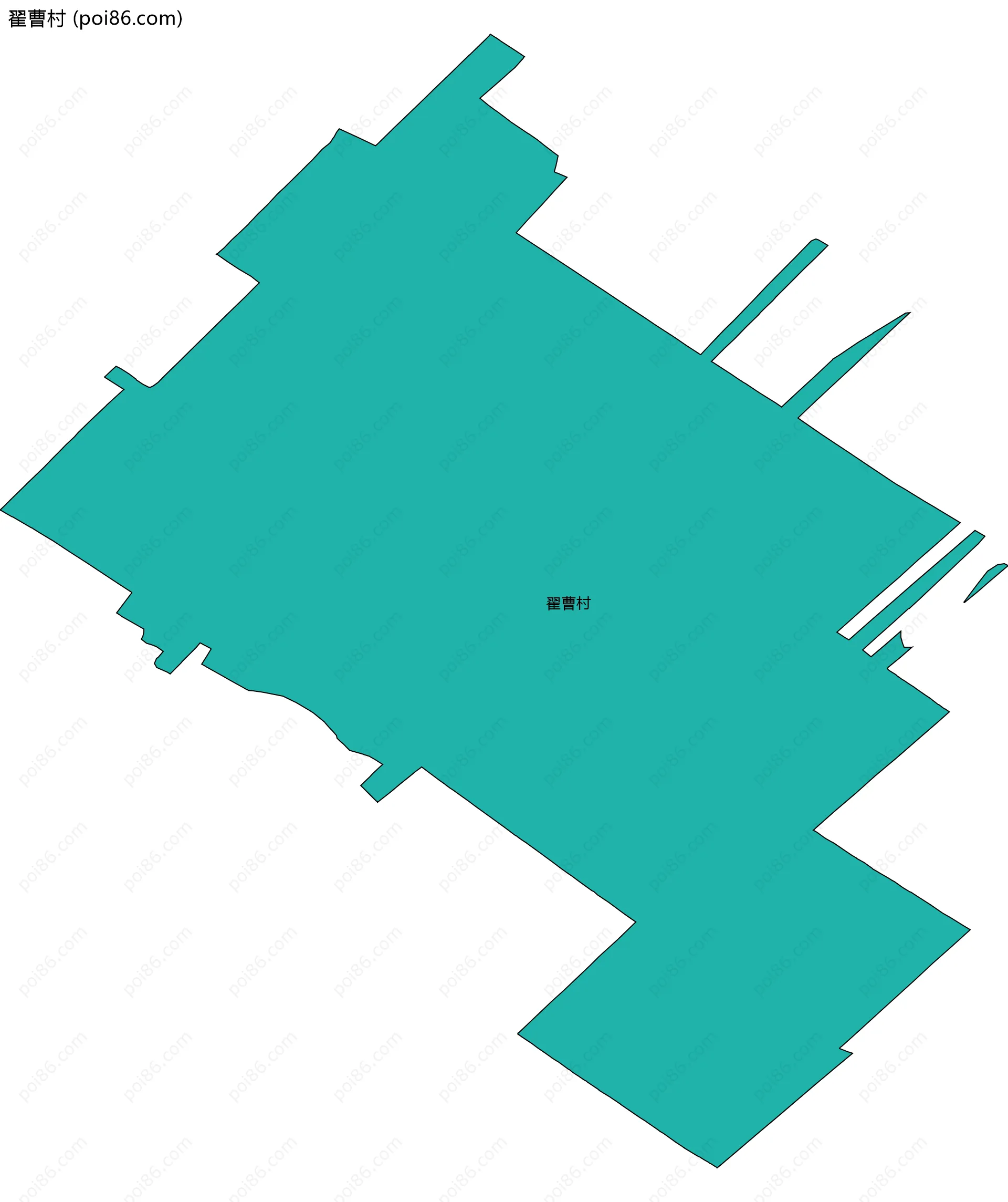 翟曹村边界地图