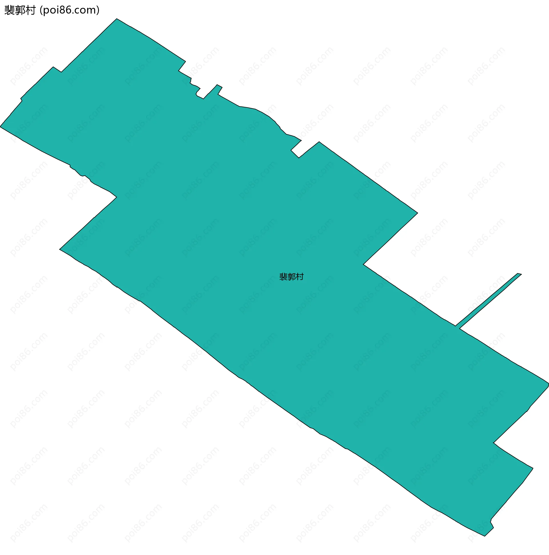 裴郭村边界地图