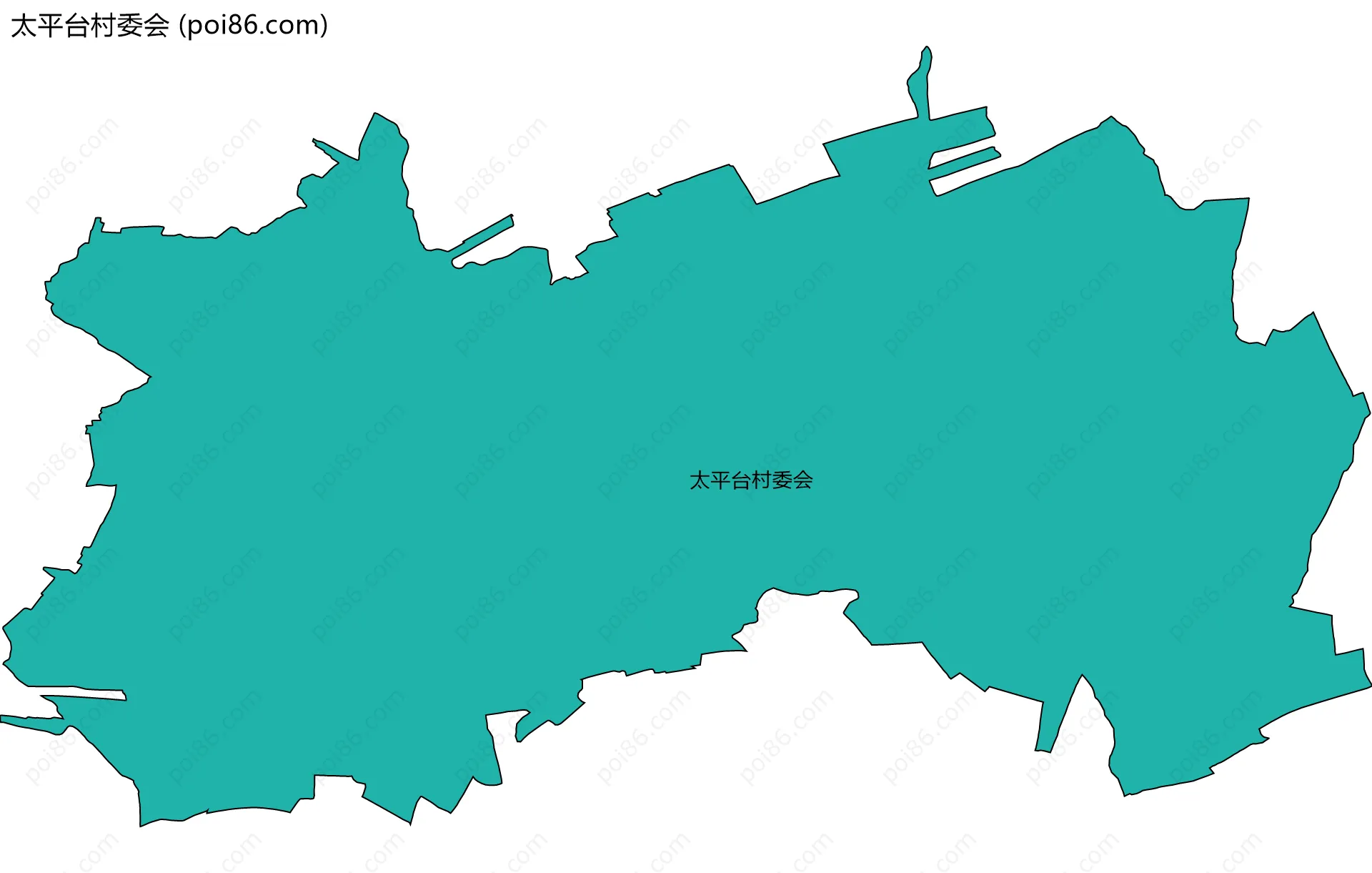 太平台村委会边界地图