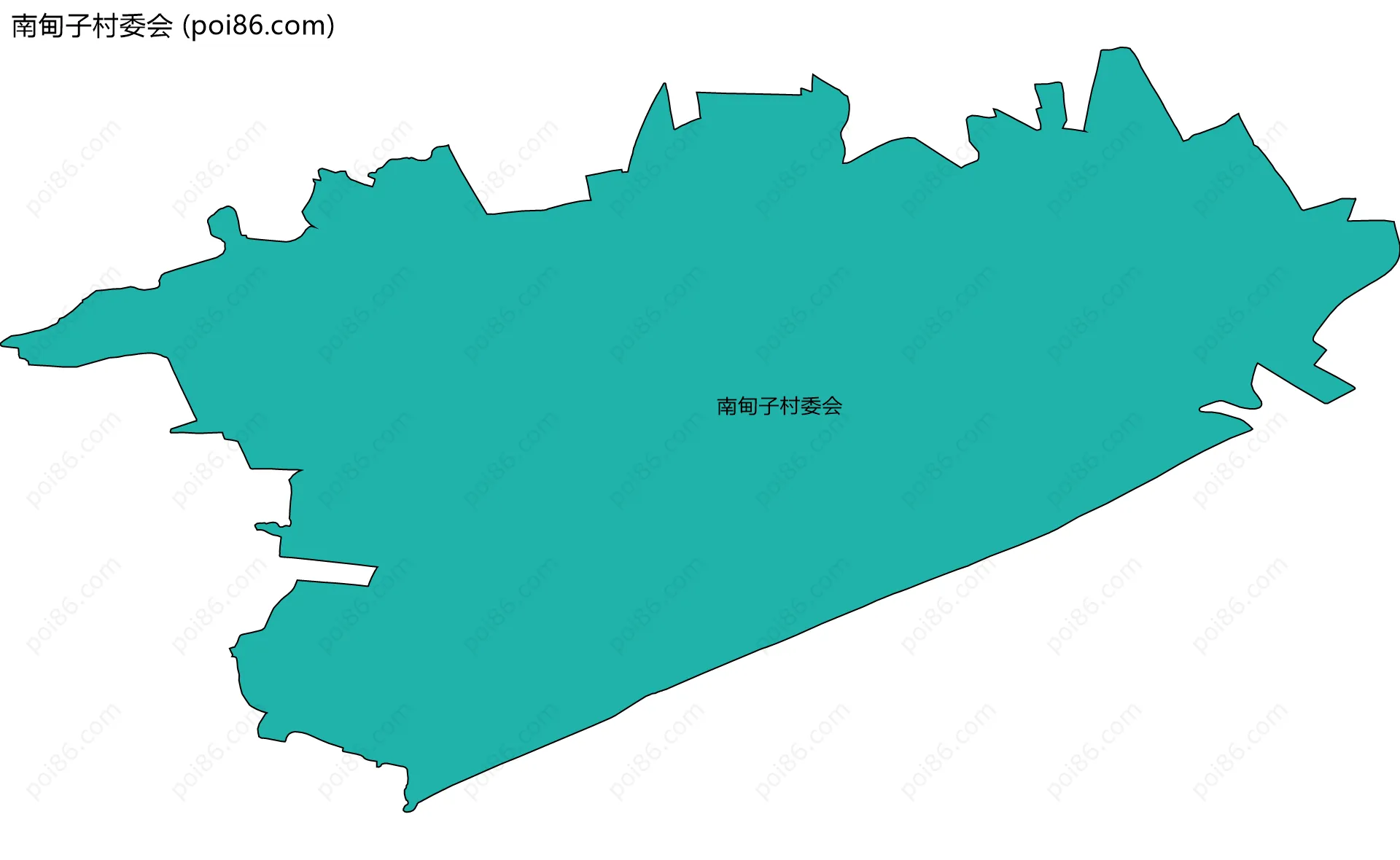 南甸子村委会边界地图