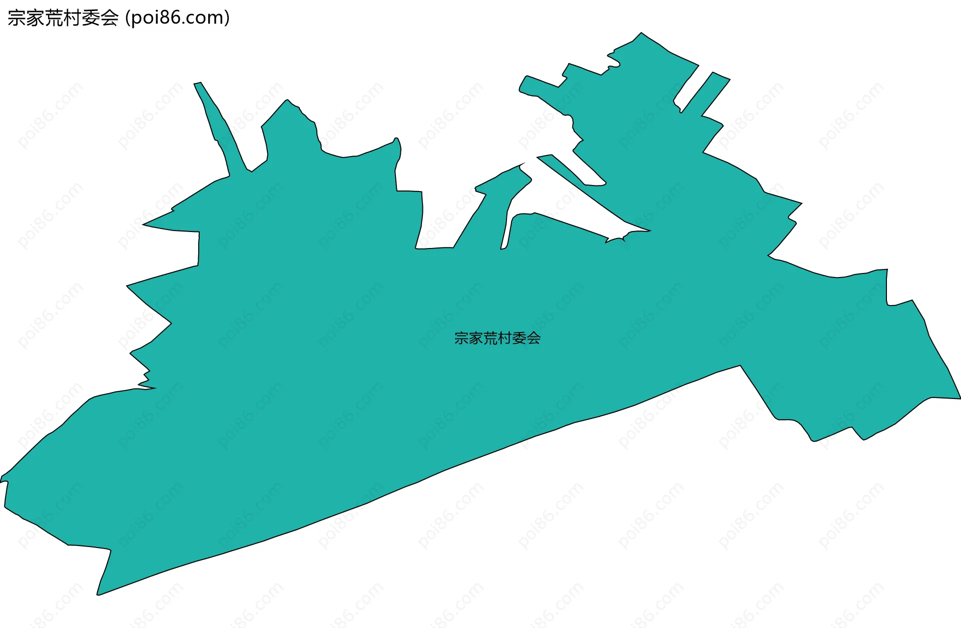 宗家荒村委会边界地图