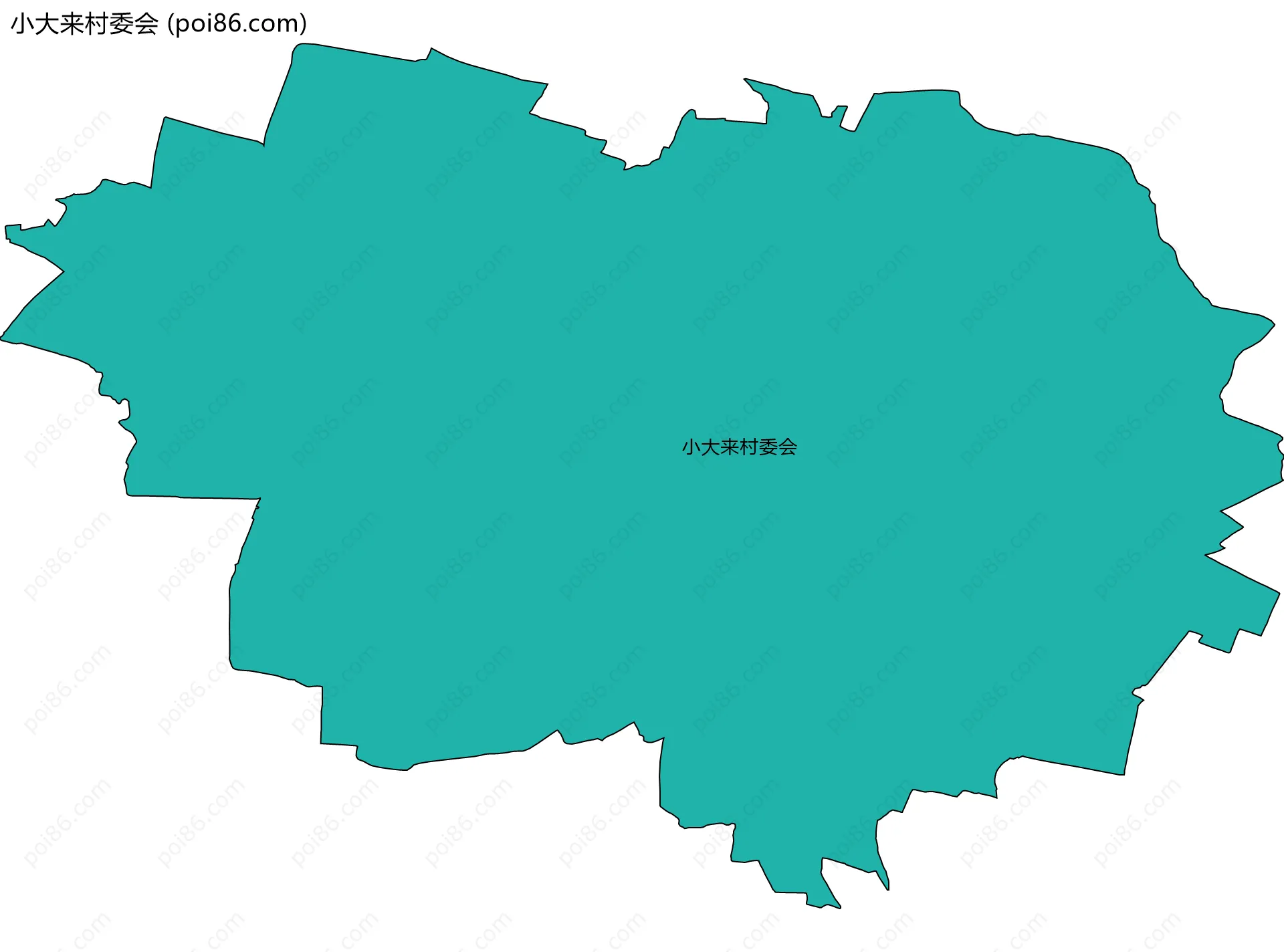 小大来村委会边界地图