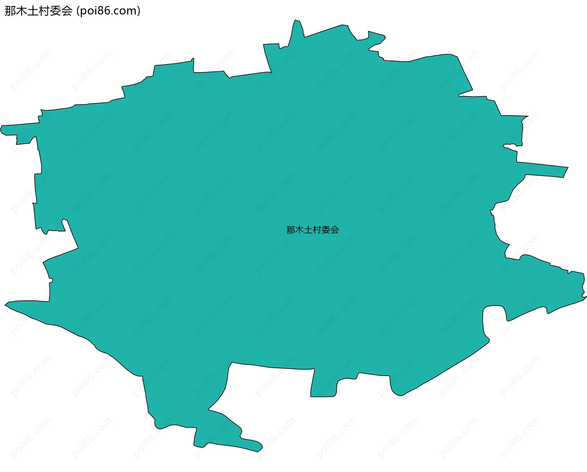 那木土村委会边界地图