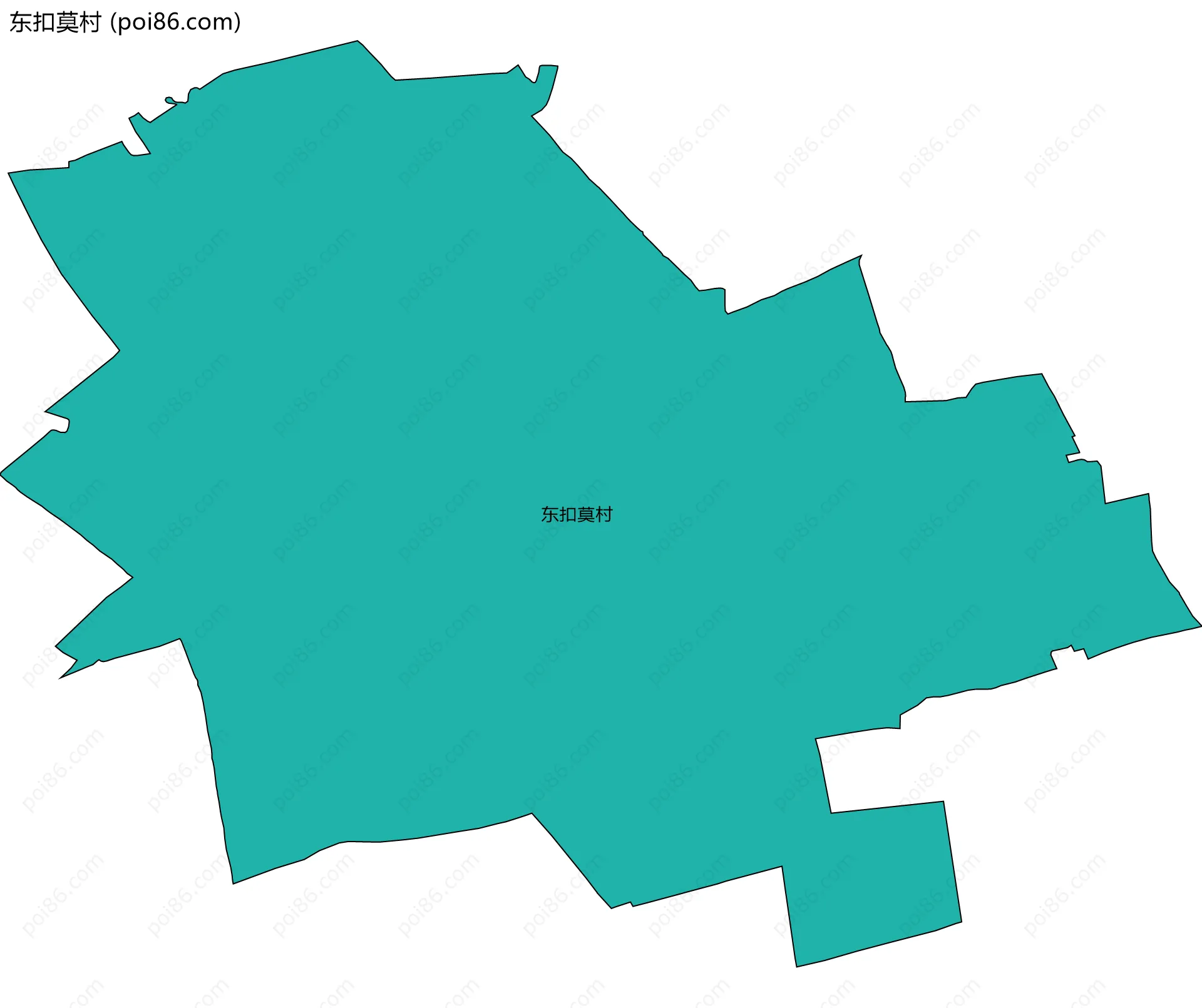 东扣莫村边界地图