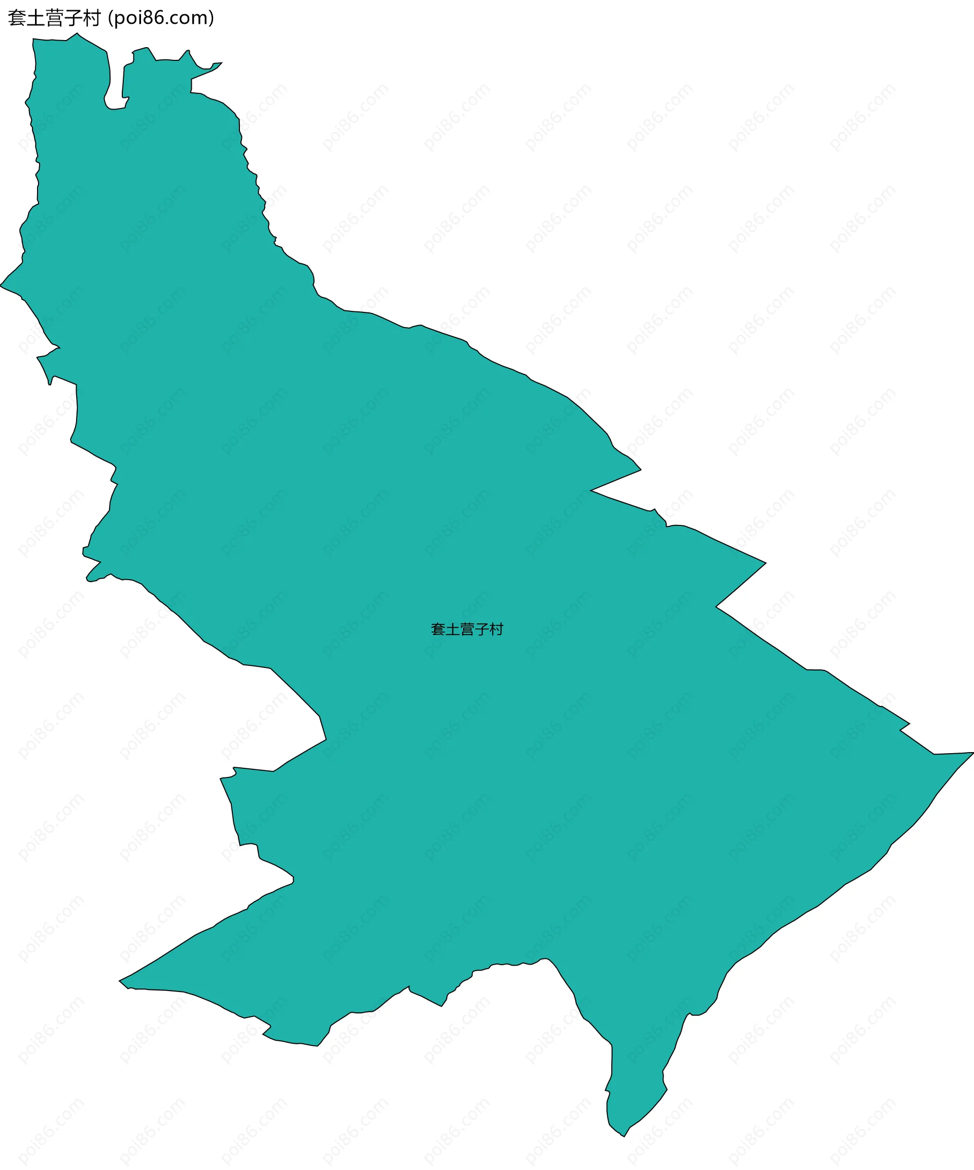 套土营子村边界地图