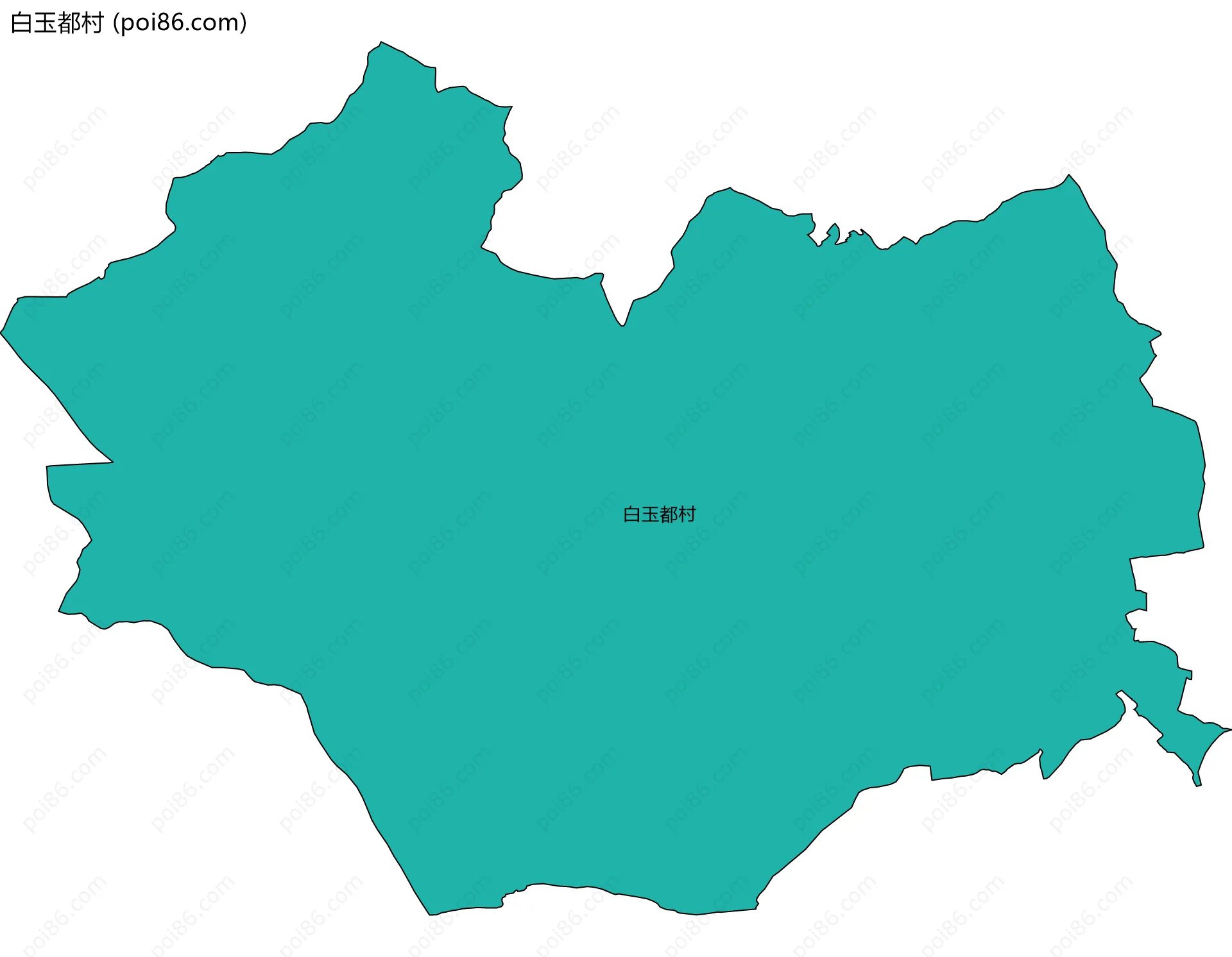 白玉都村边界地图
