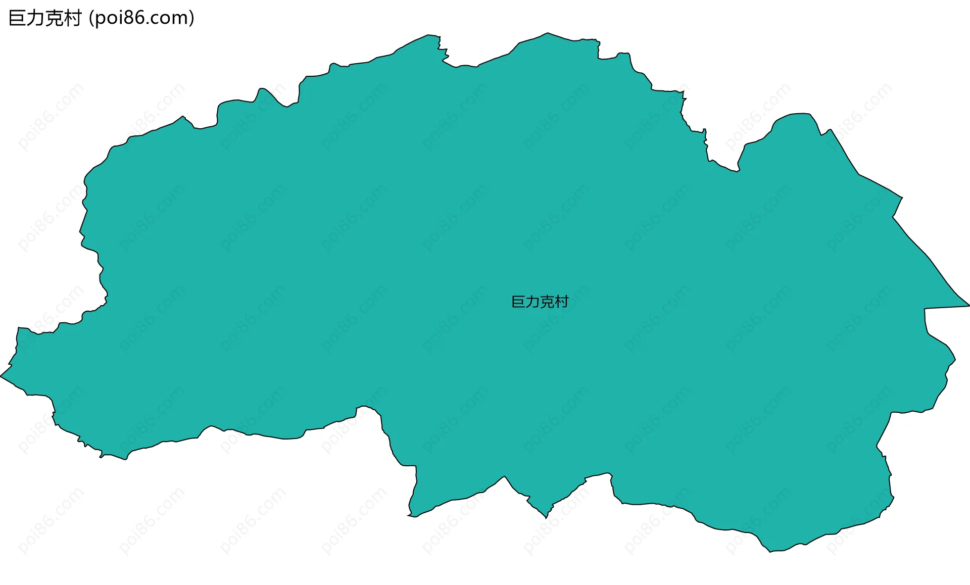 巨力克村边界地图