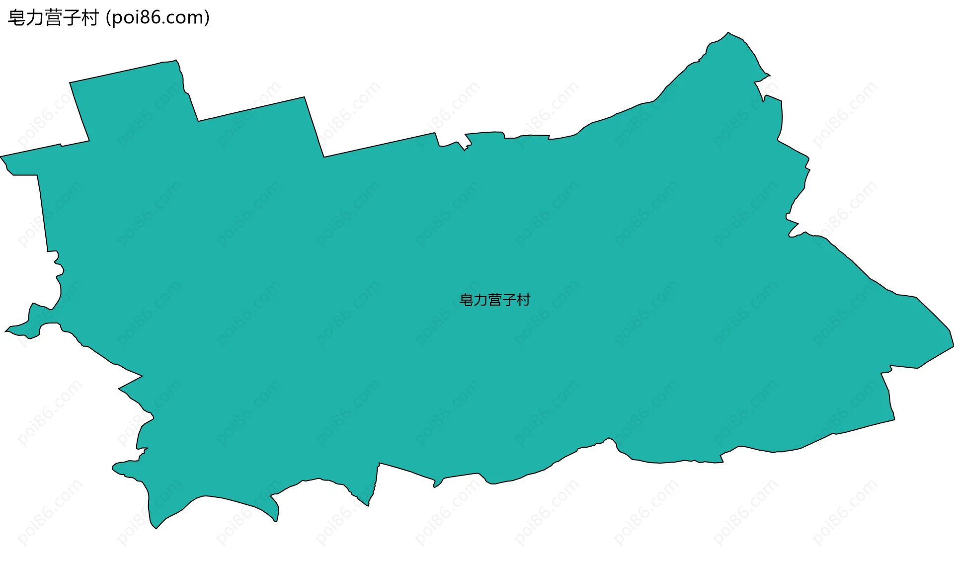 皂力营子村边界地图
