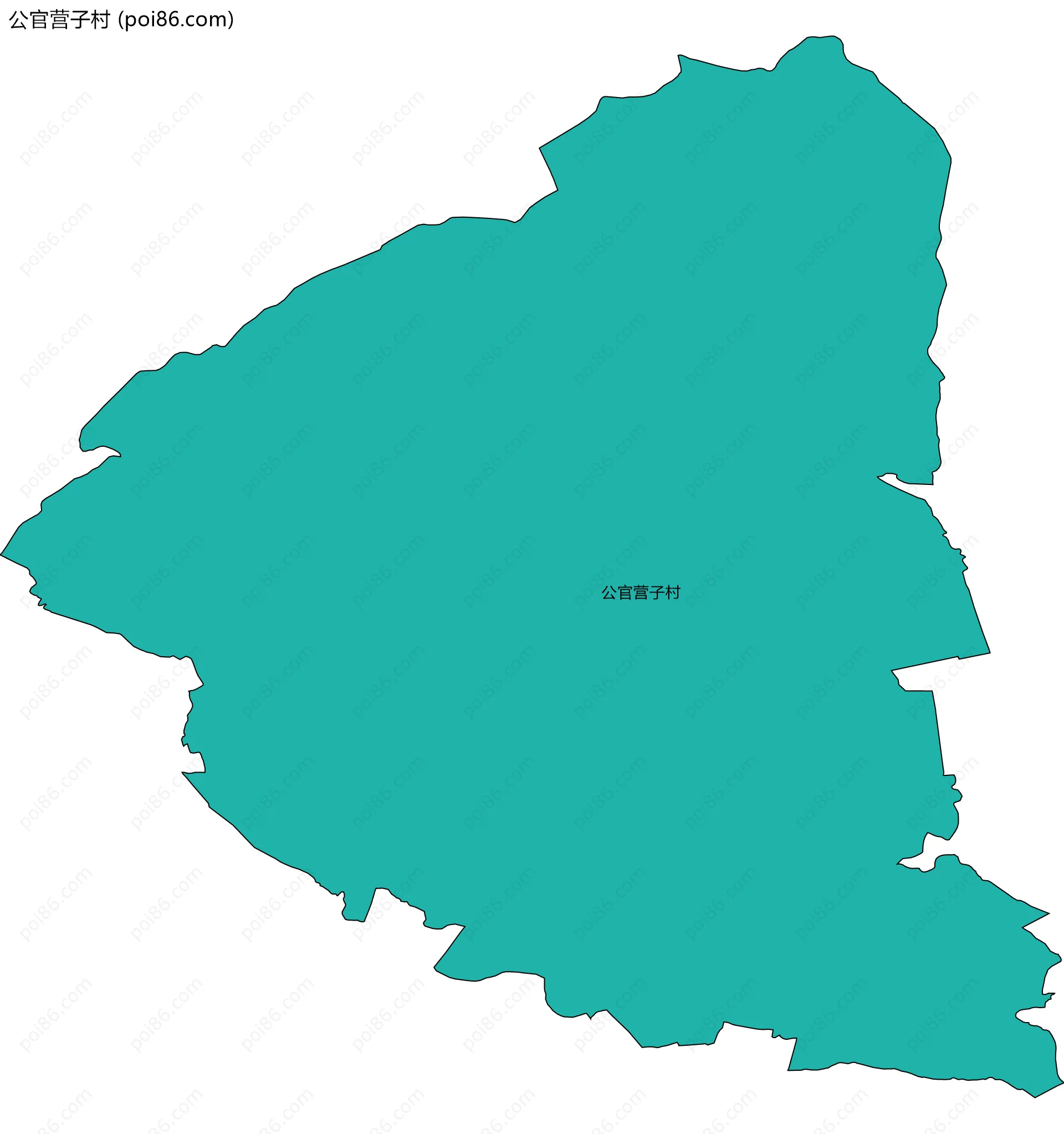 公官营子村边界地图