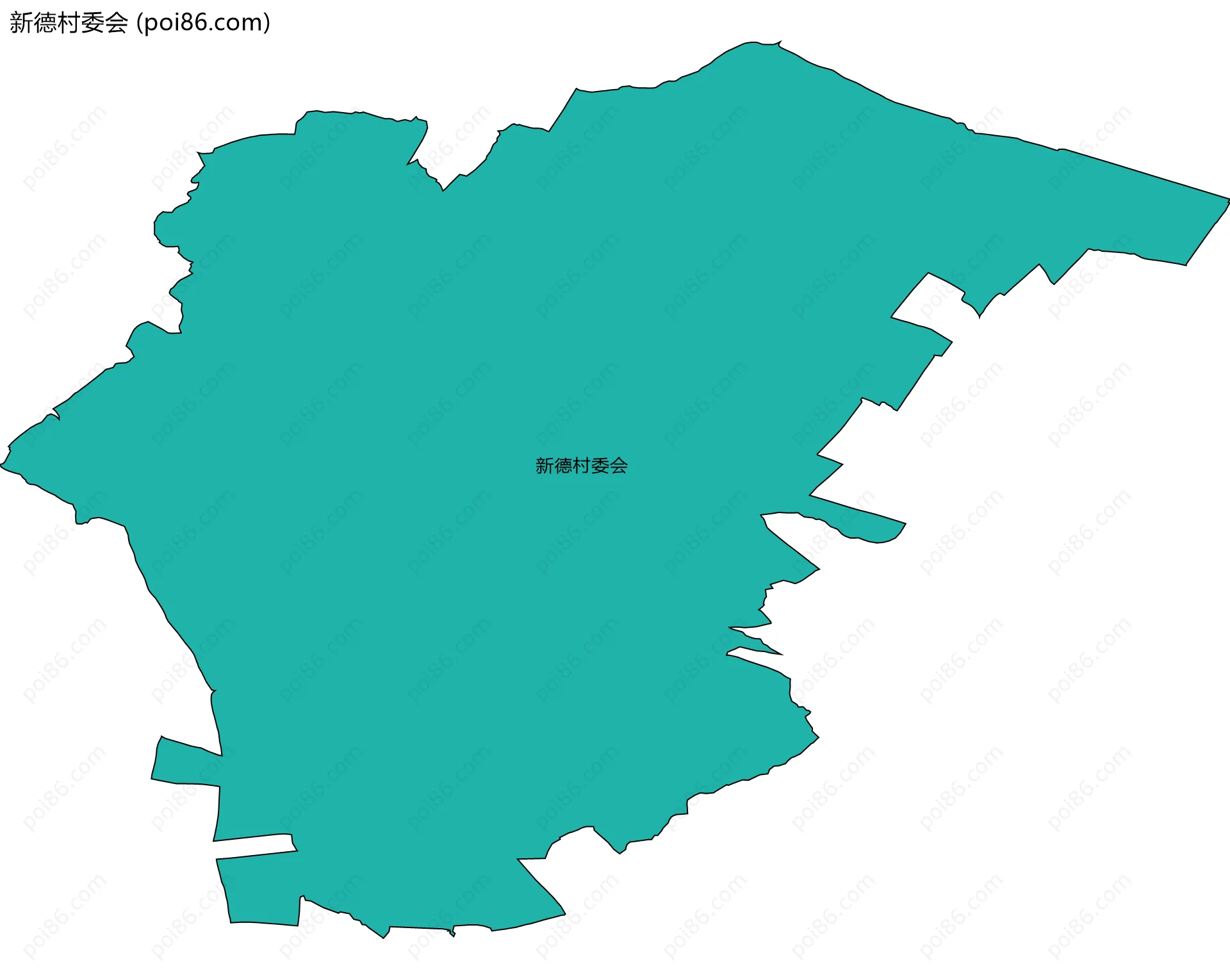 新德村委会边界地图