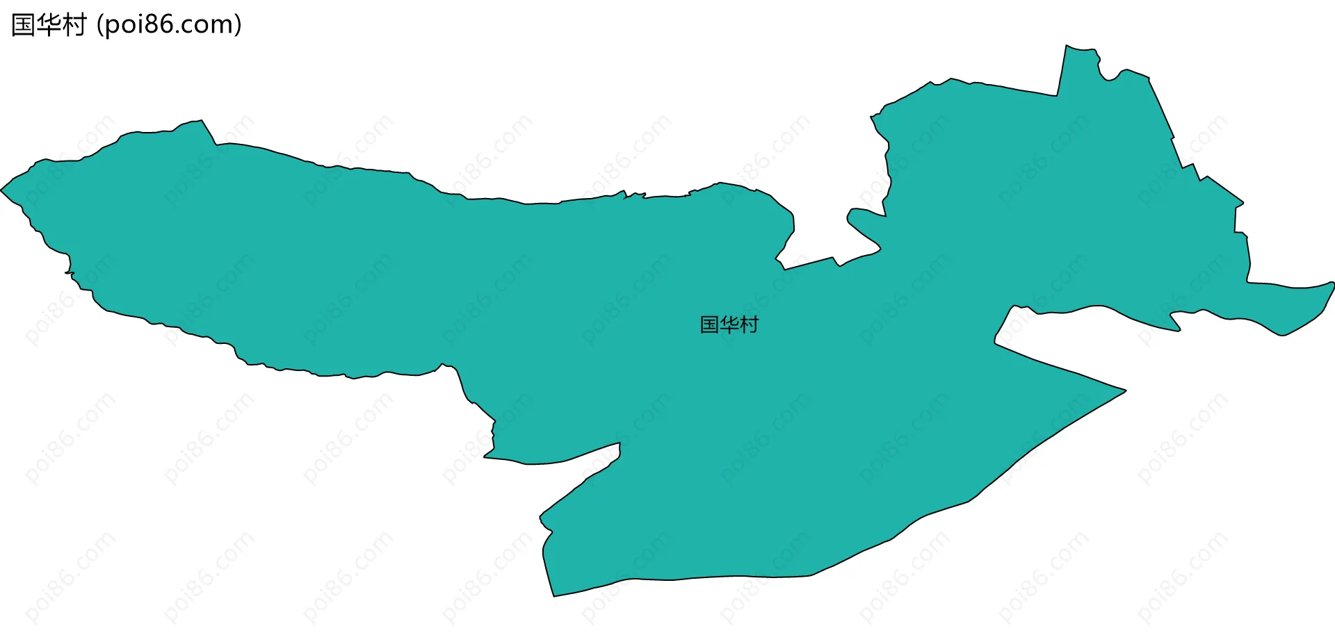 国华村边界地图