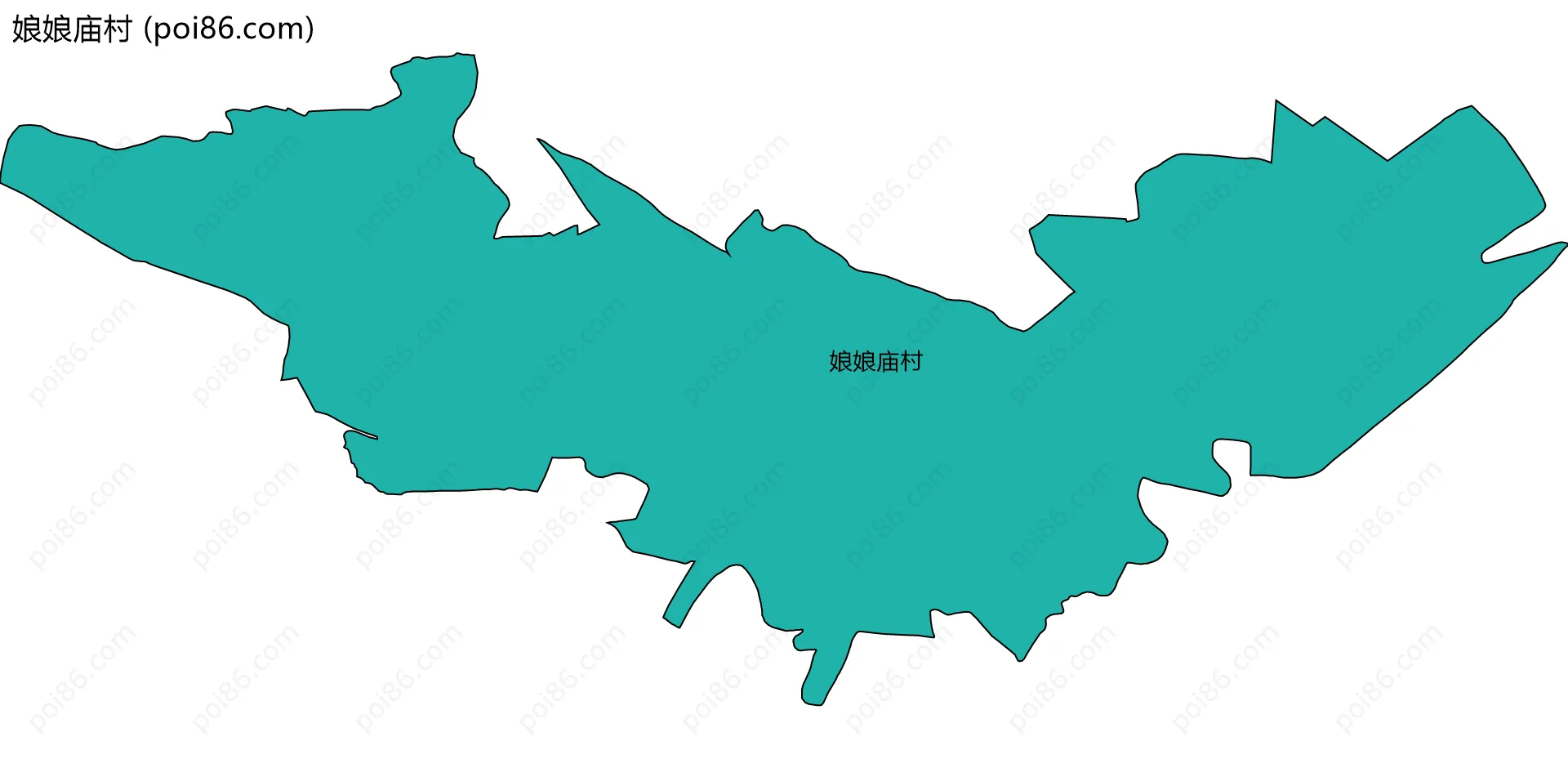 娘娘庙村边界地图