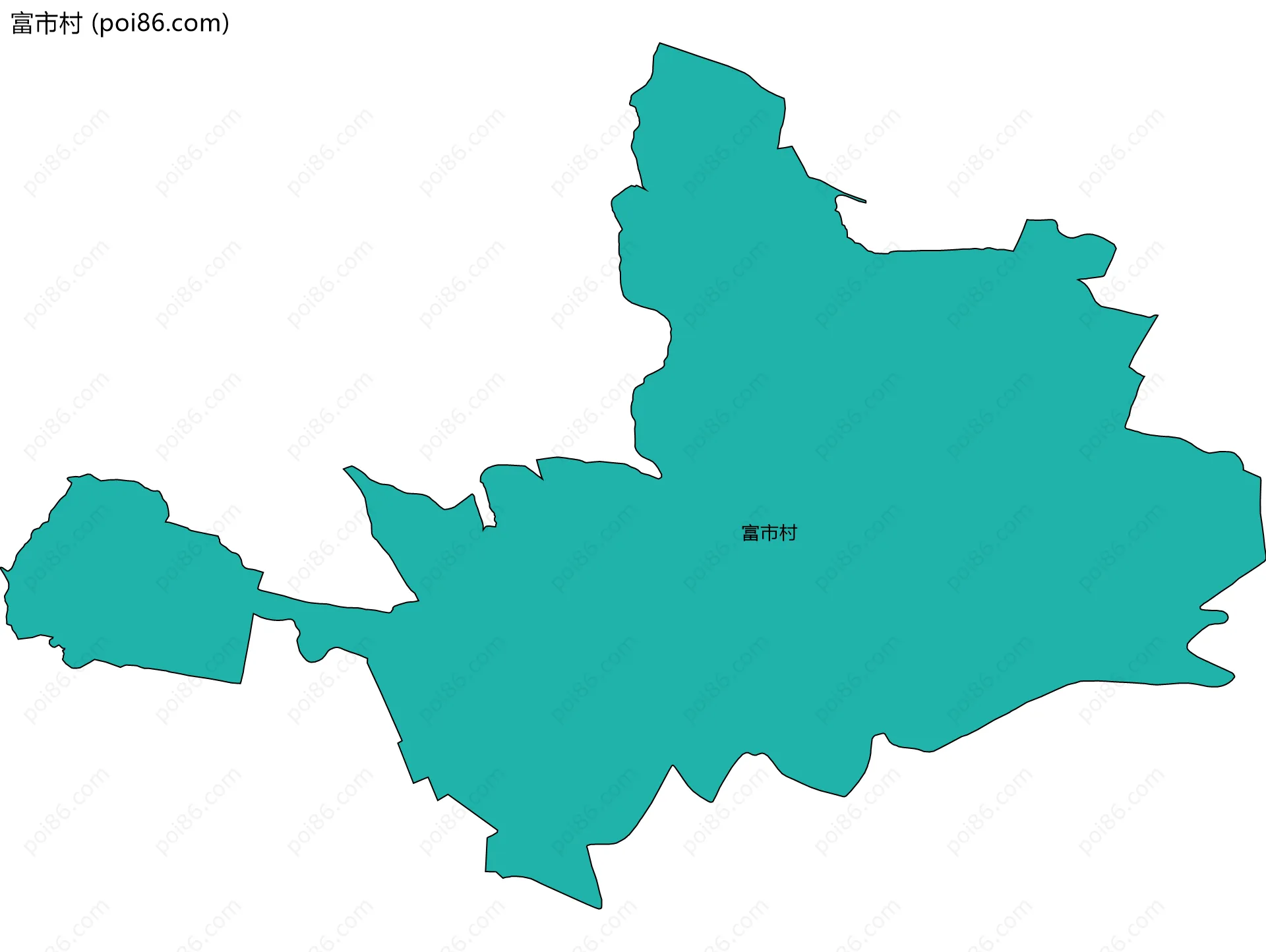 富市村边界地图