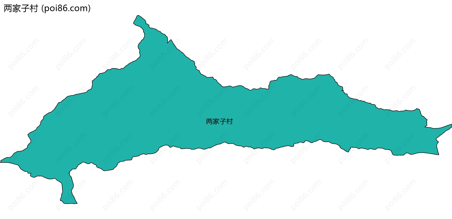 两家子村边界地图