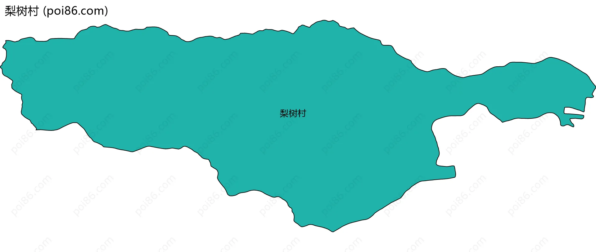 梨树村边界地图