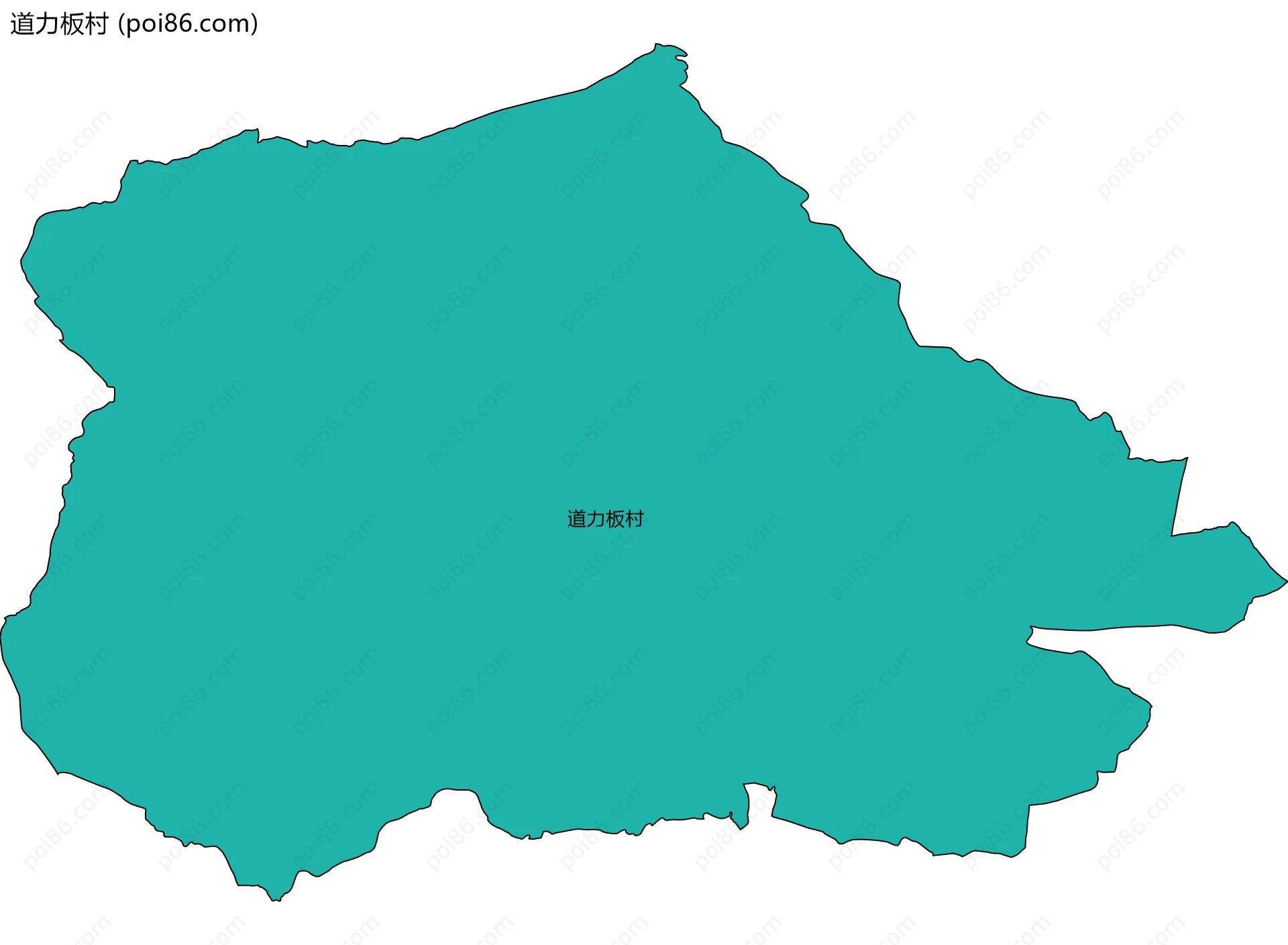 道力板村边界地图