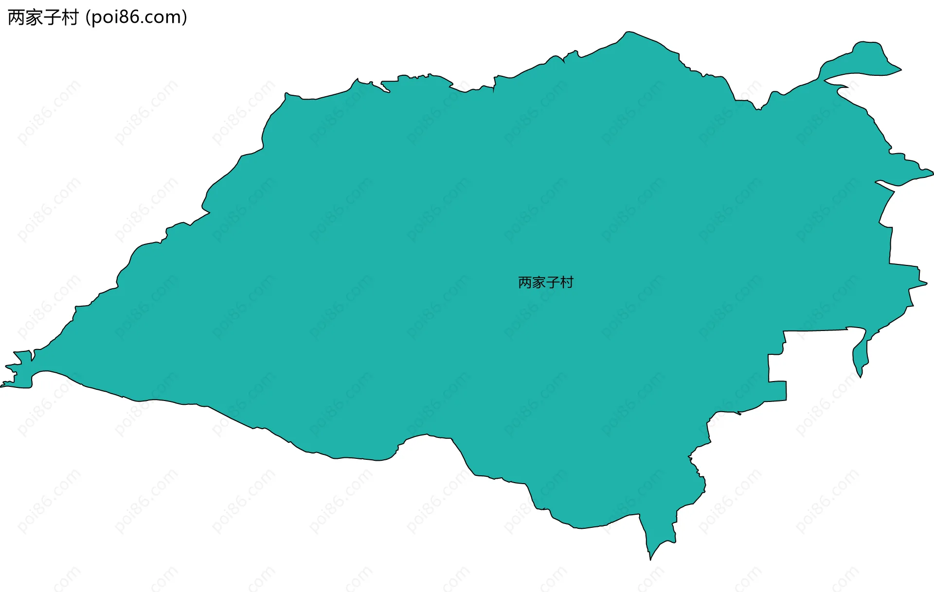 两家子村边界地图