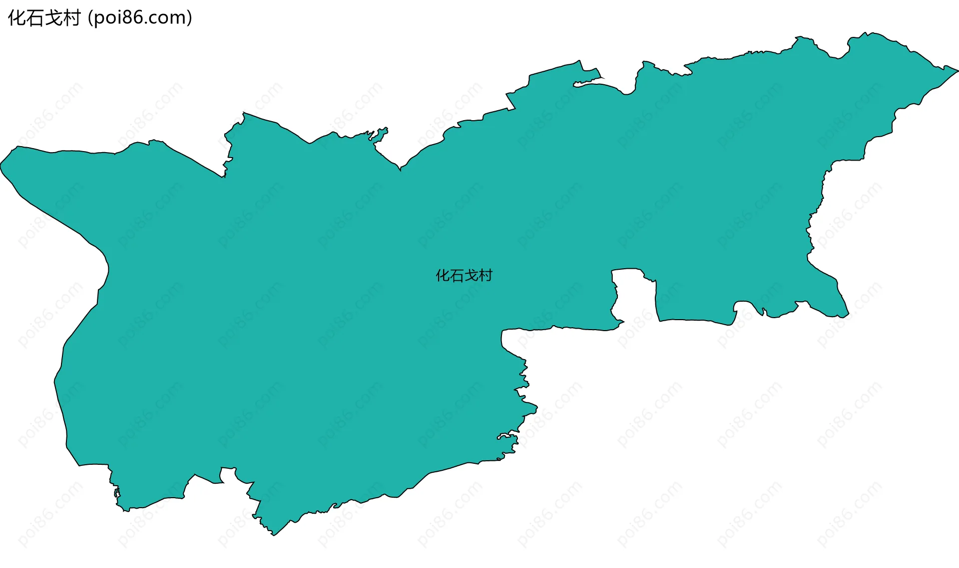 化石戈村边界地图