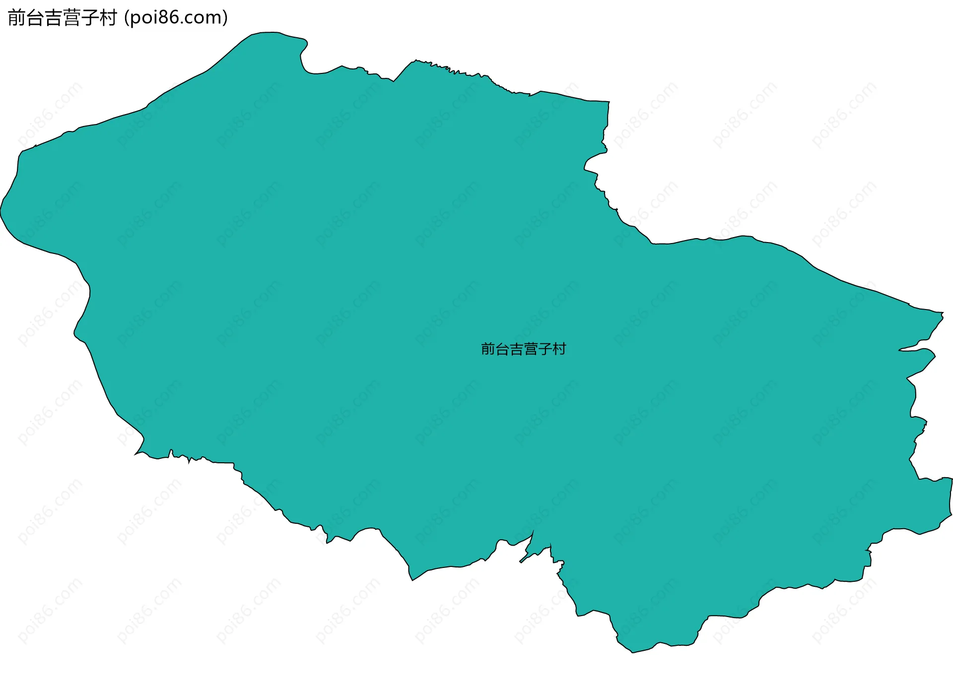前台吉营子村边界地图