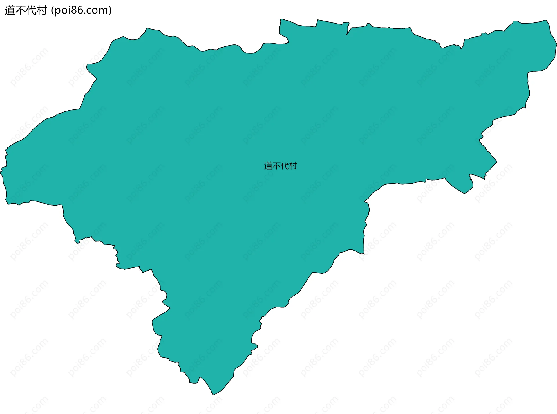 道不代村边界地图