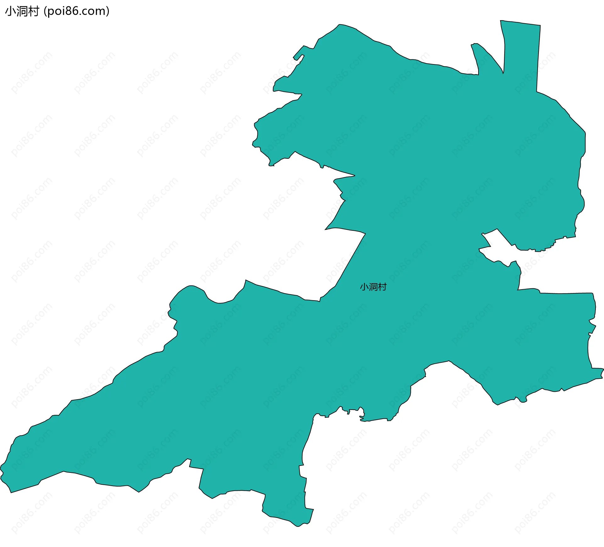 小洞村边界地图