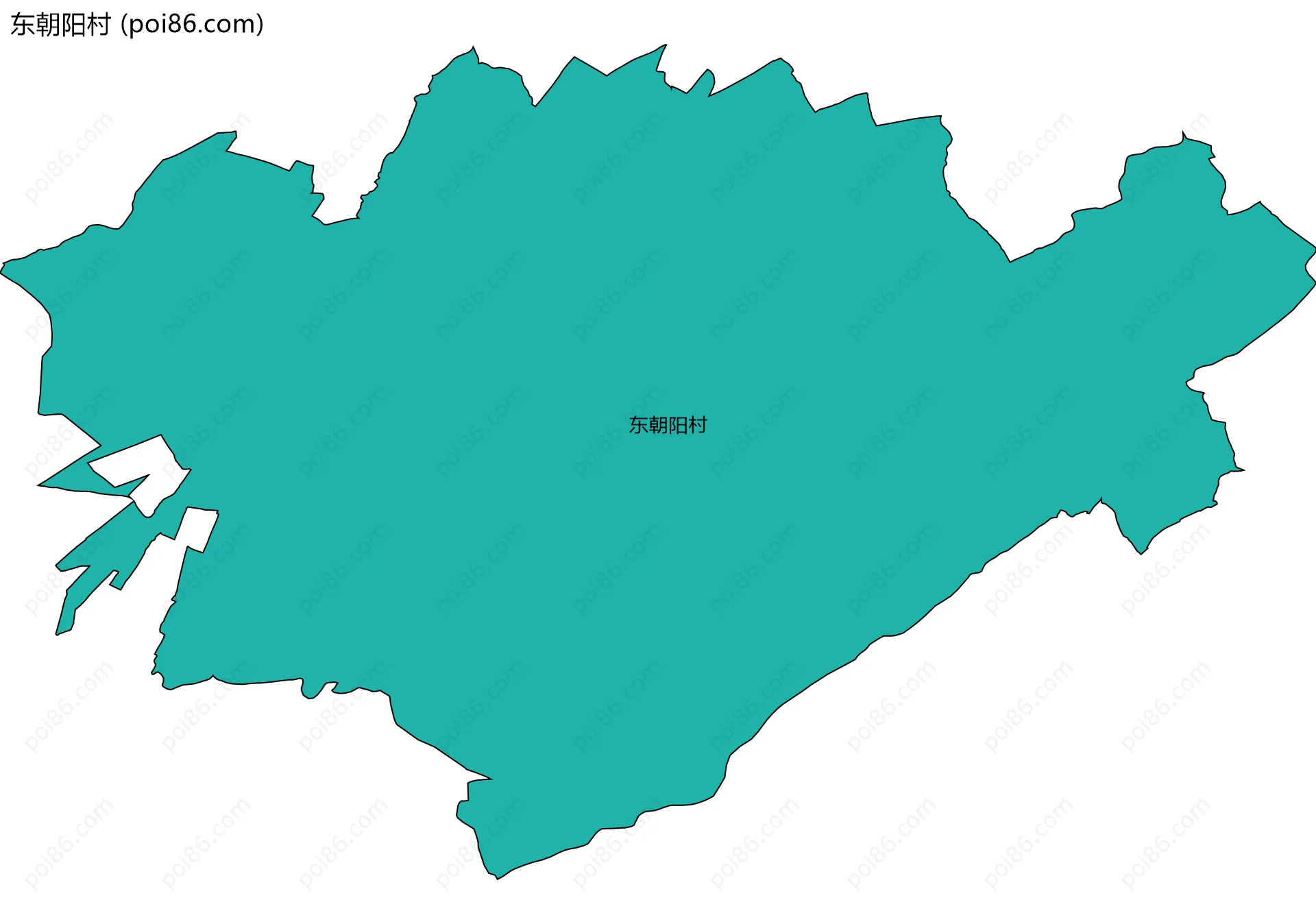 东朝阳村边界地图