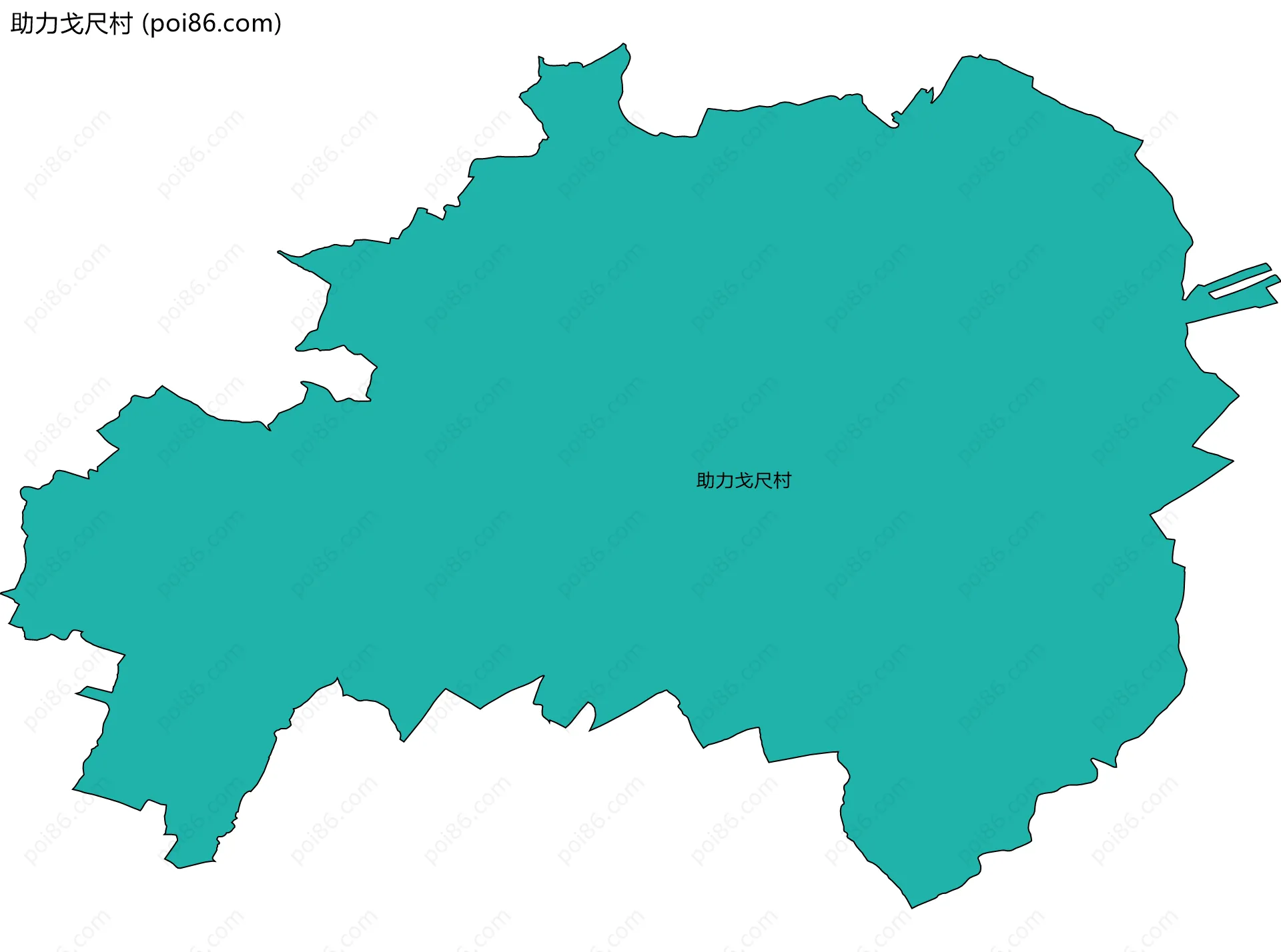 助力戈尺村边界地图