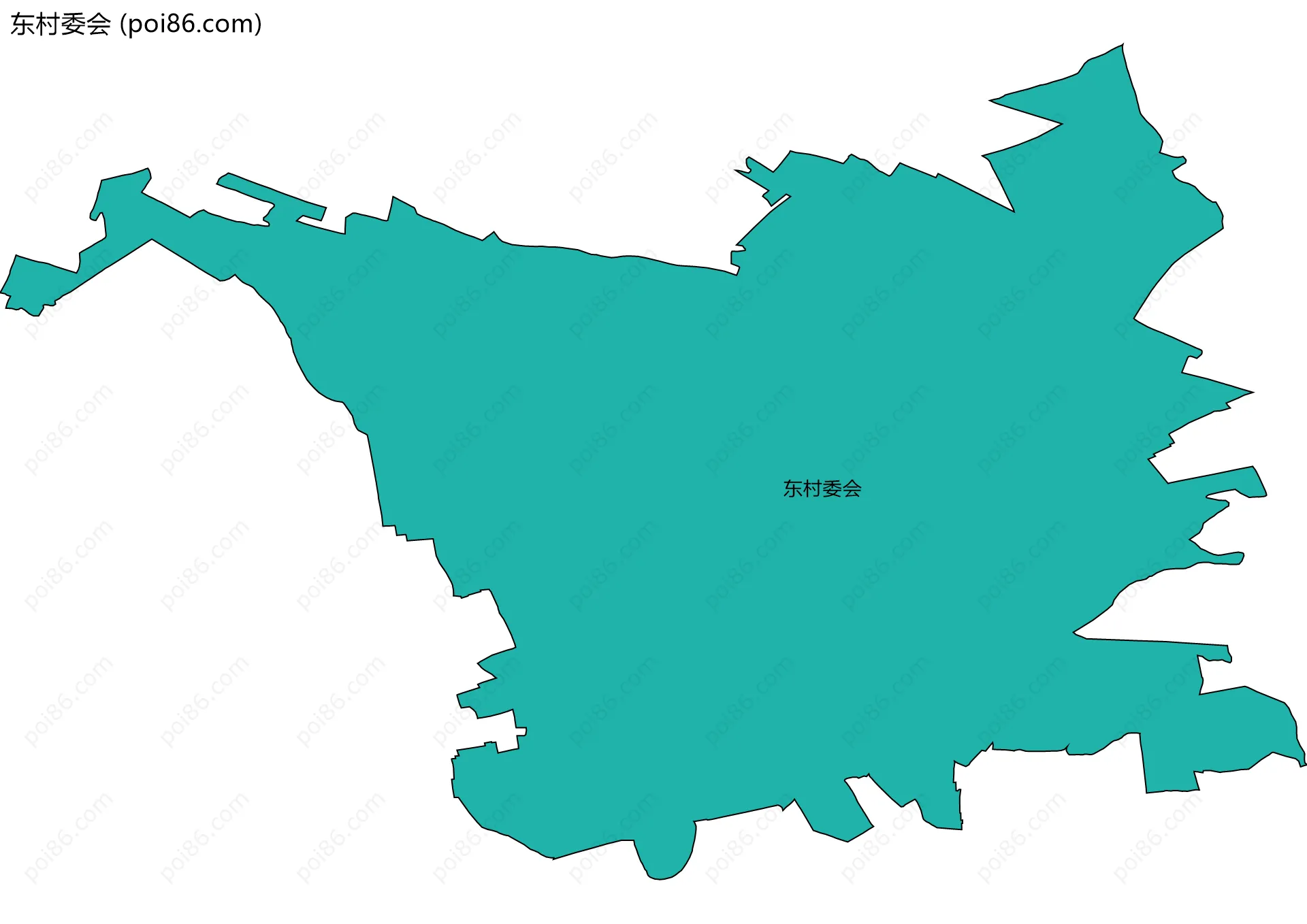 东村委会边界地图