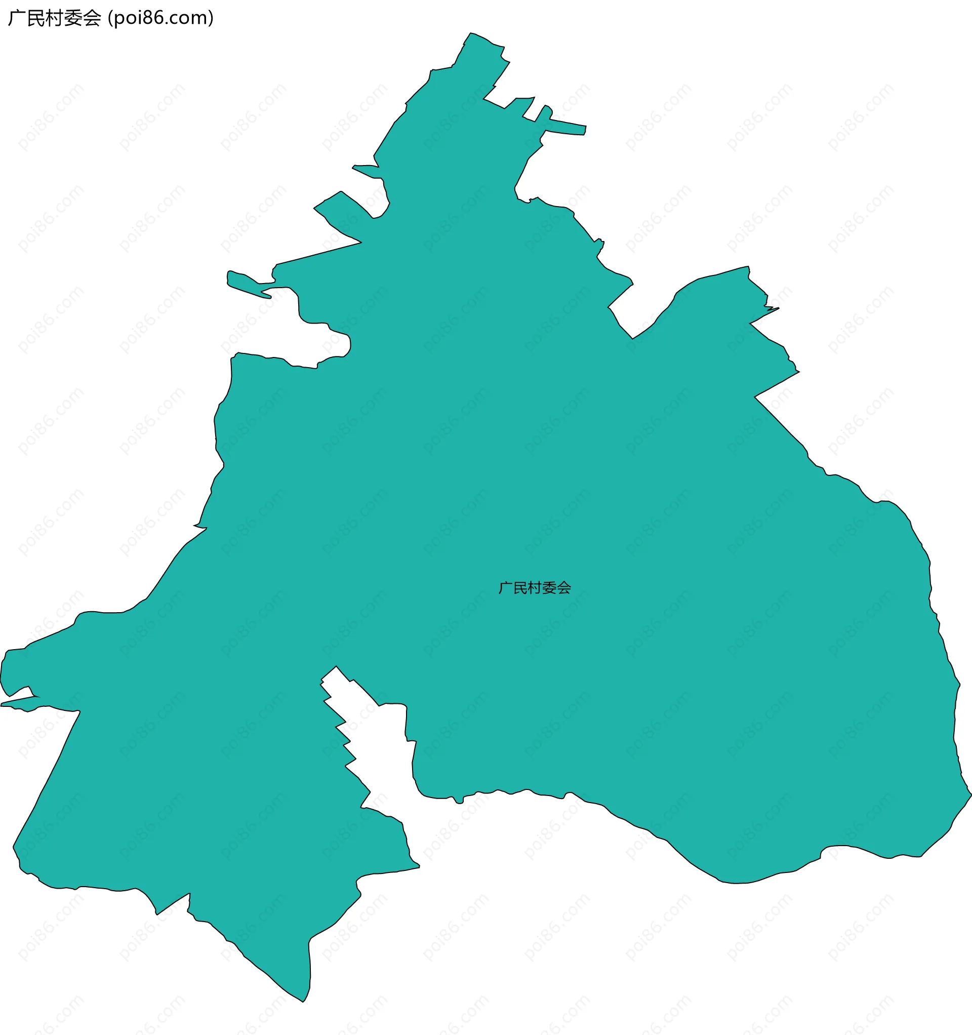 广民村委会边界地图