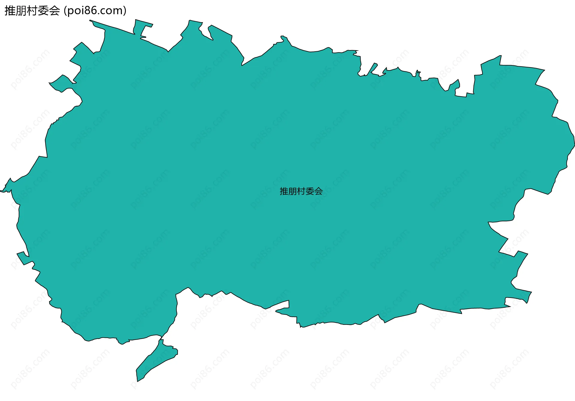 推朋村委会边界地图