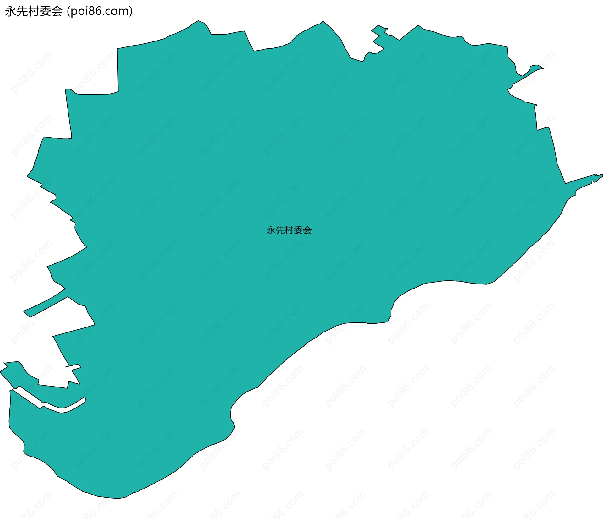 永先村委会边界地图
