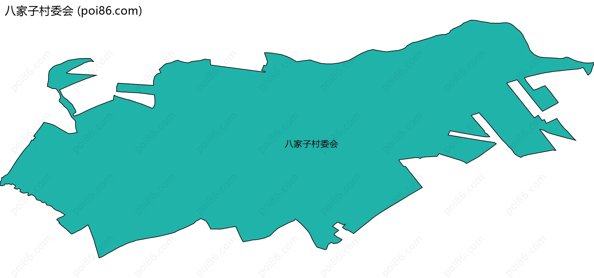 八家子村委会边界地图