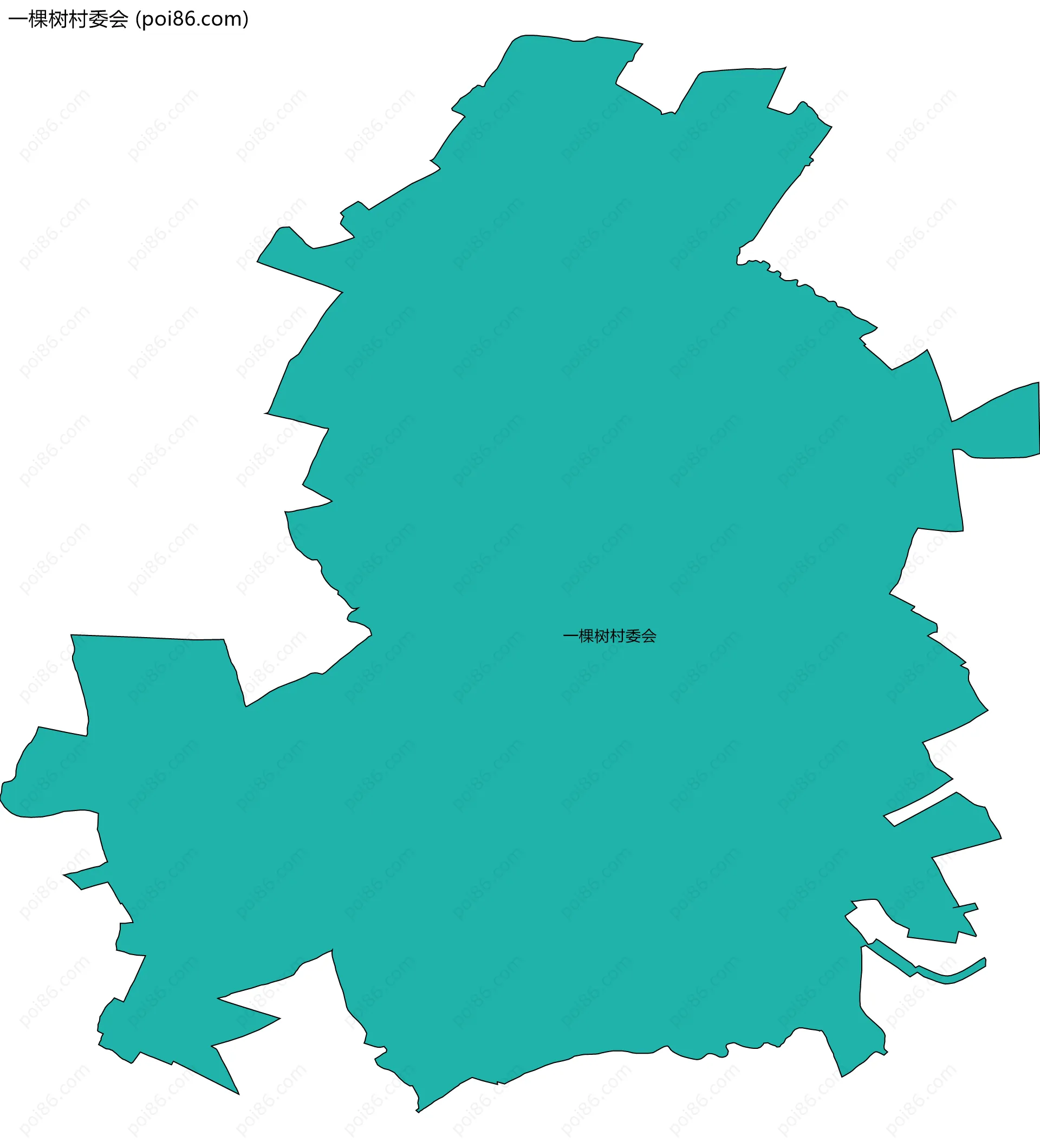 一棵树村委会边界地图