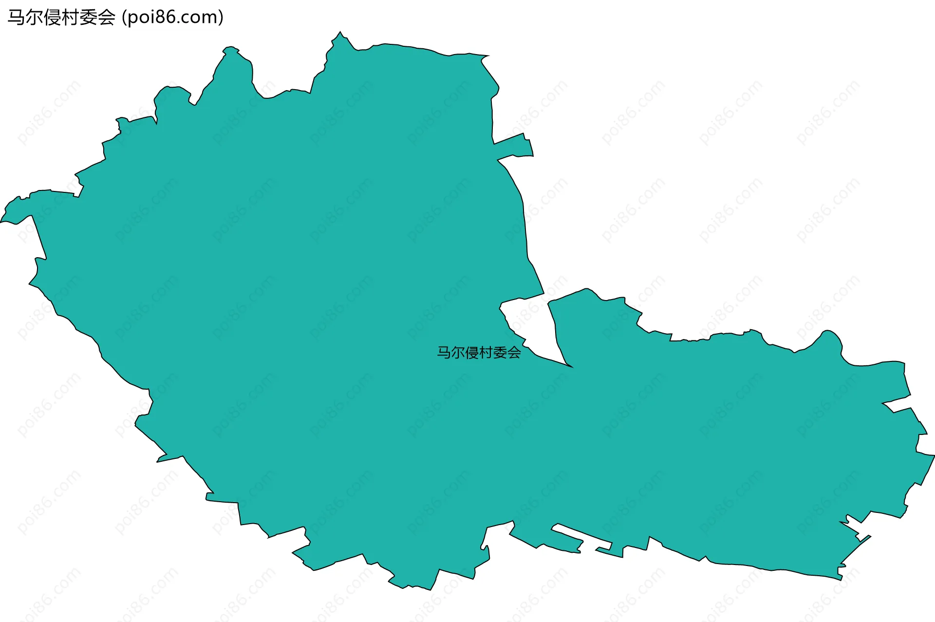 马尔侵村委会边界地图
