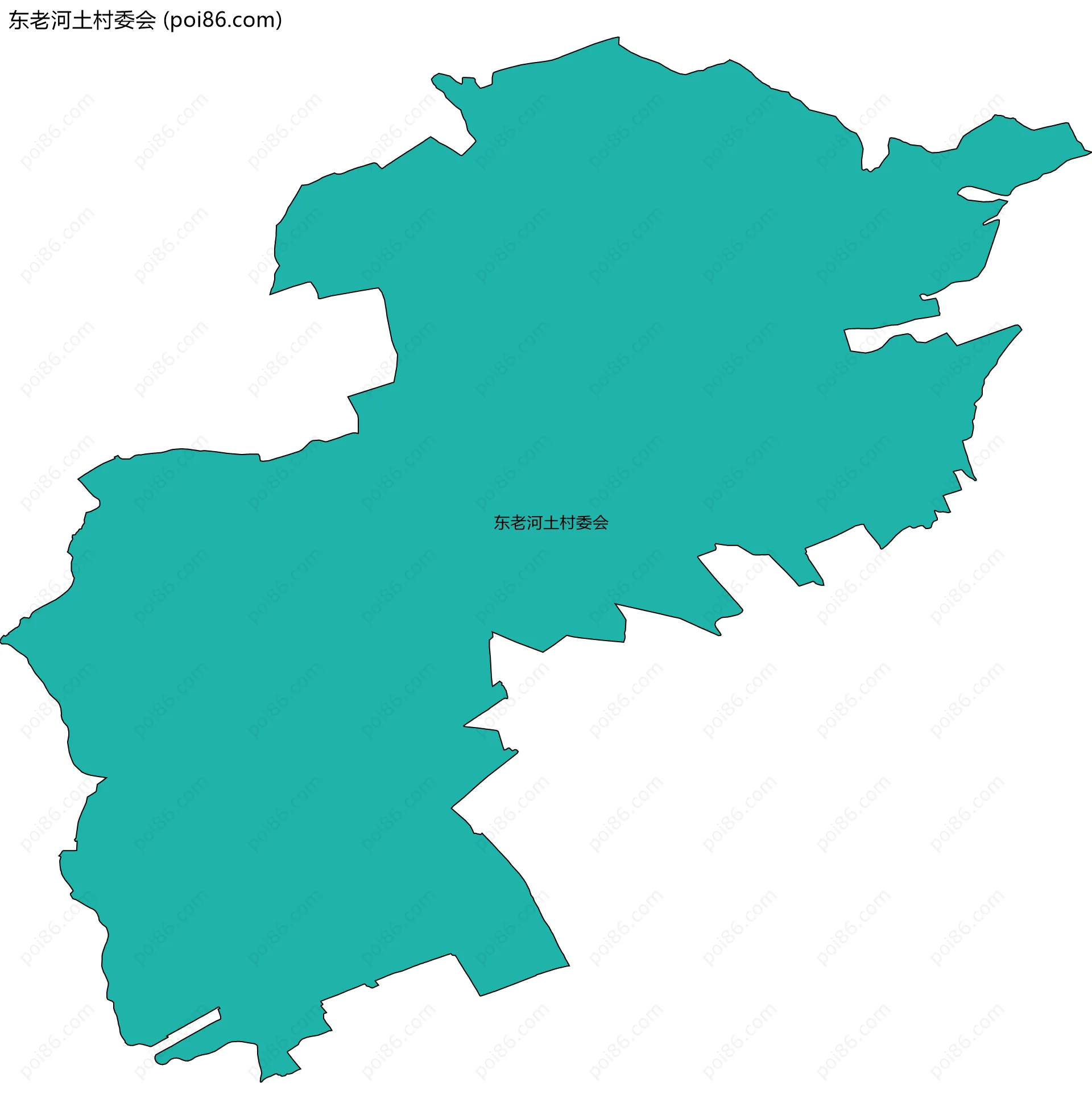 东老河土村委会边界地图