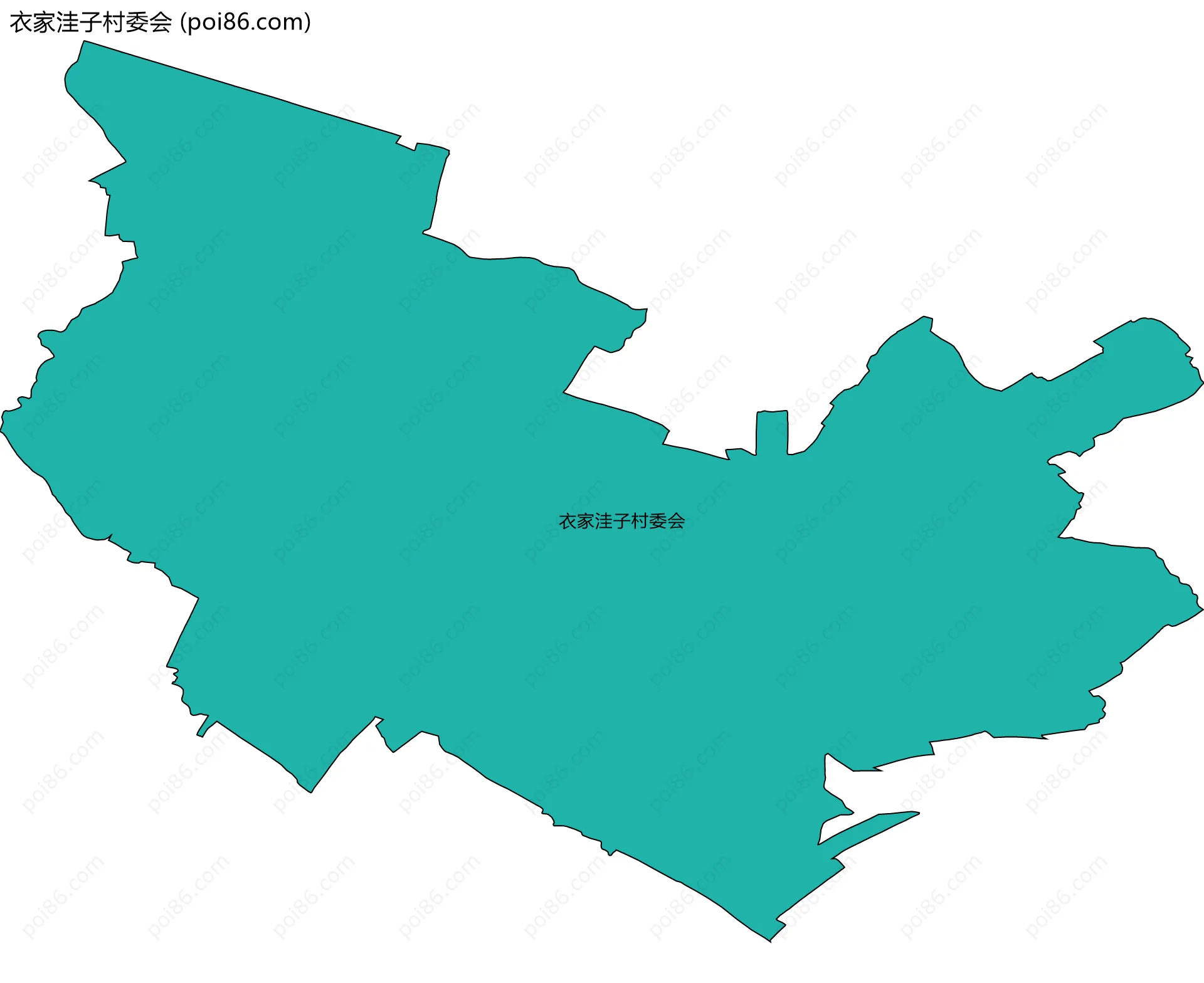 衣家洼子村委会边界地图