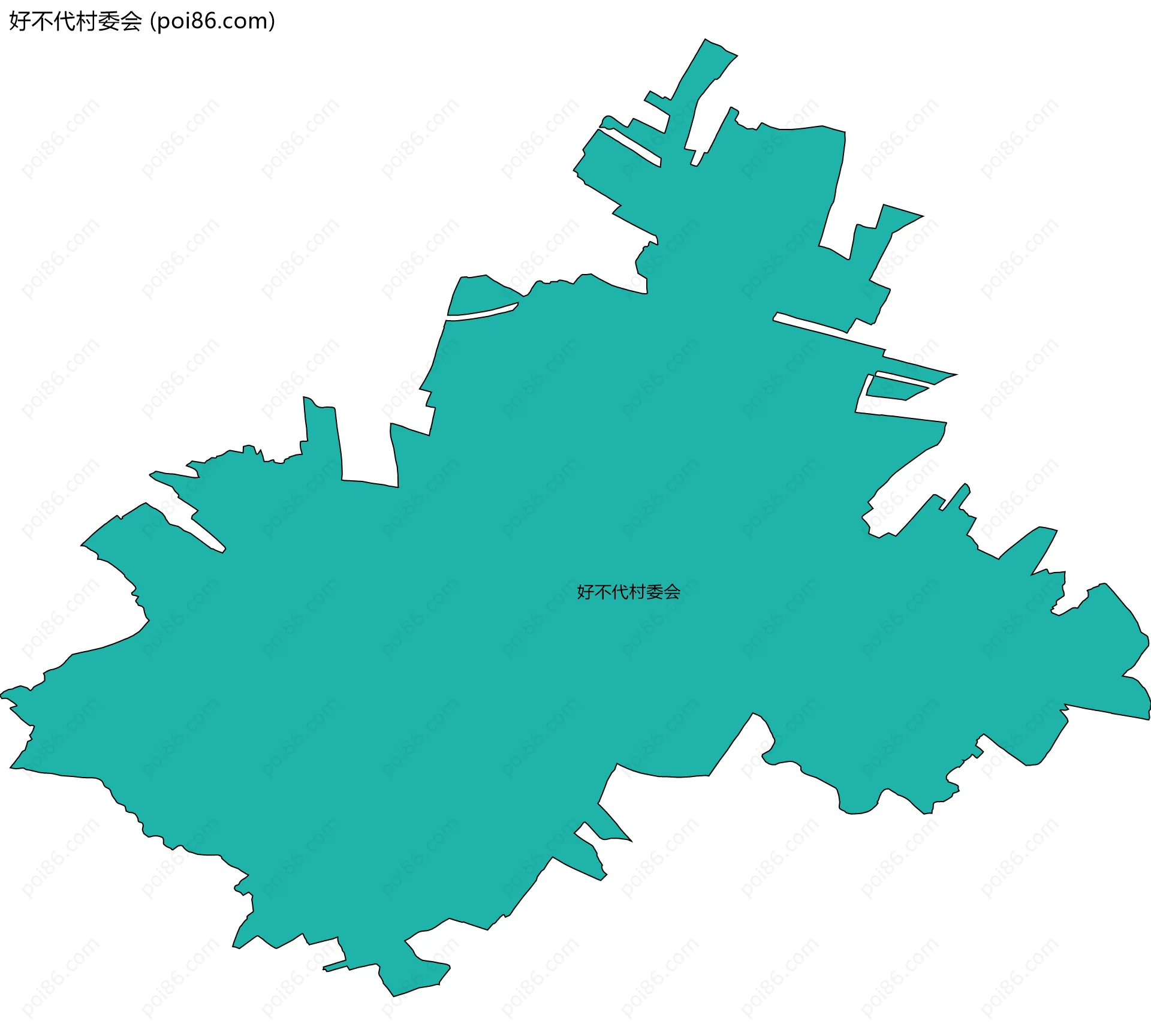 好不代村委会边界地图