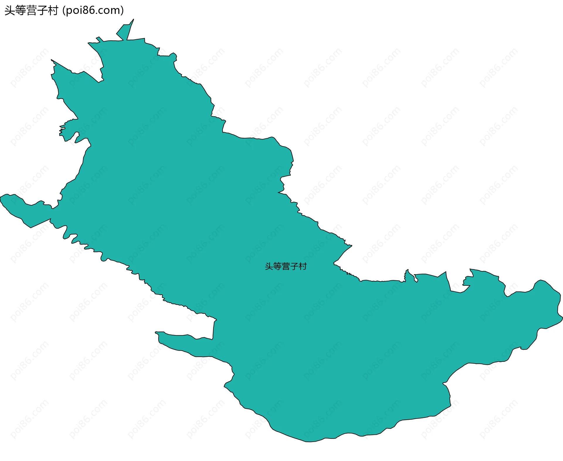 头等营子村边界地图