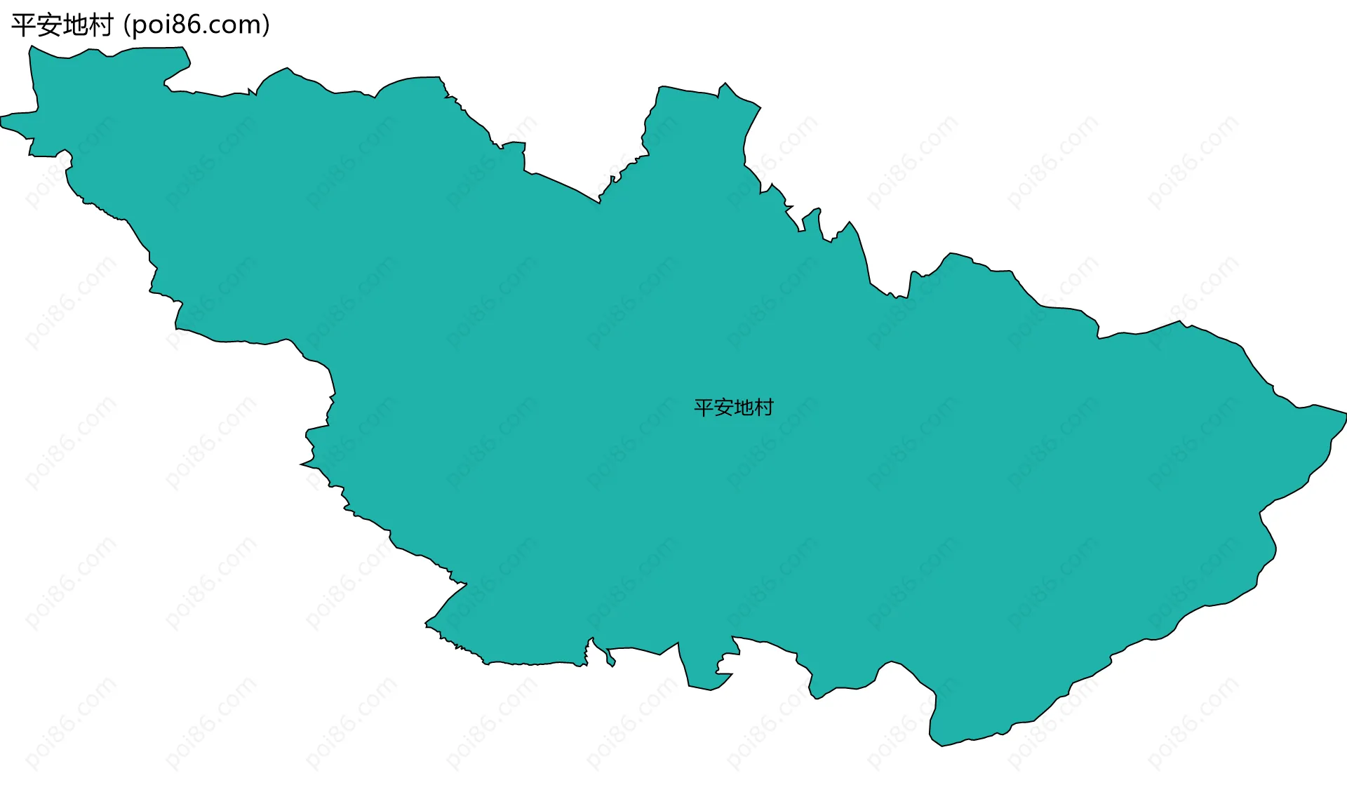 平安地村边界地图