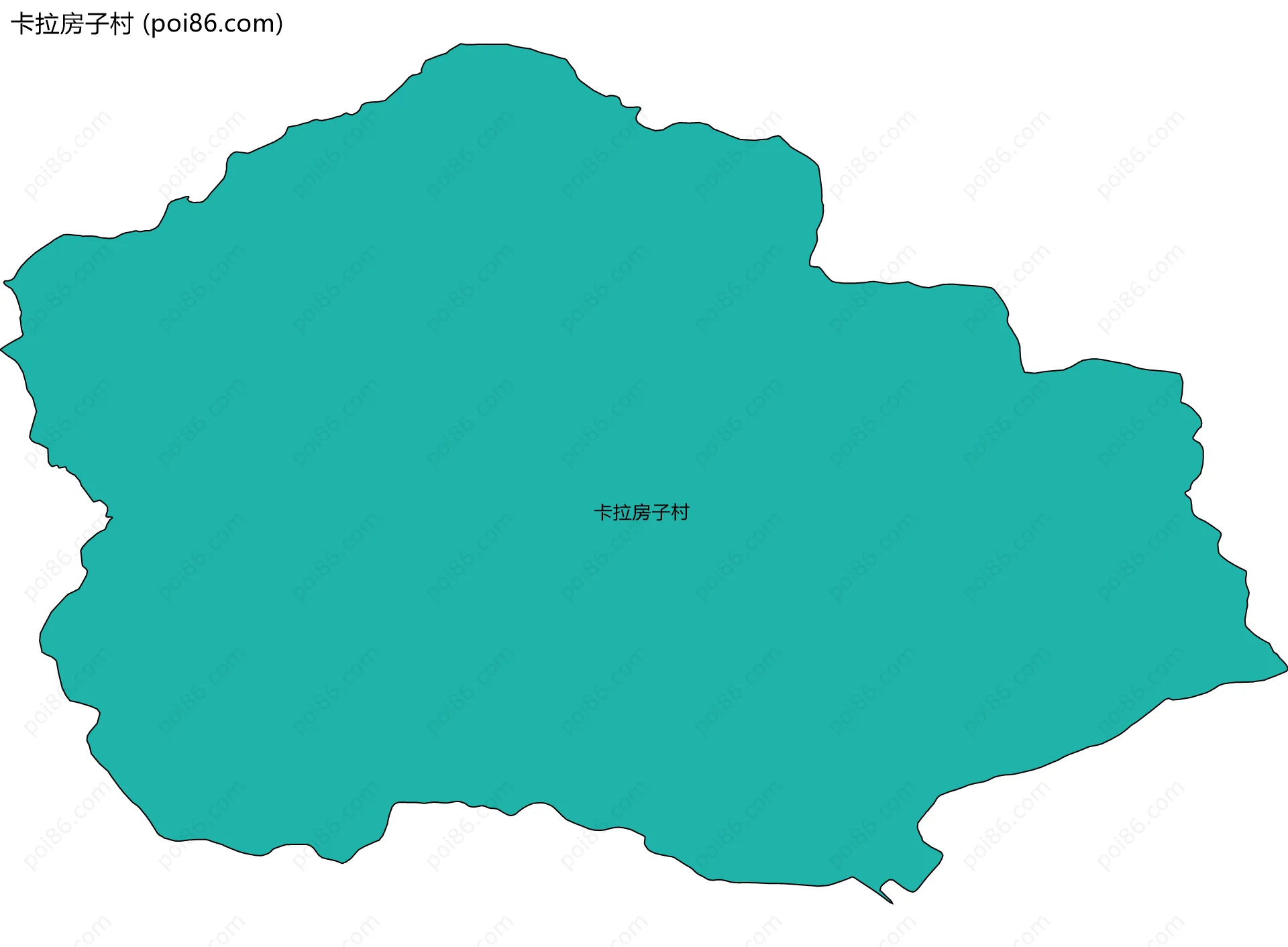 卡拉房子村边界地图