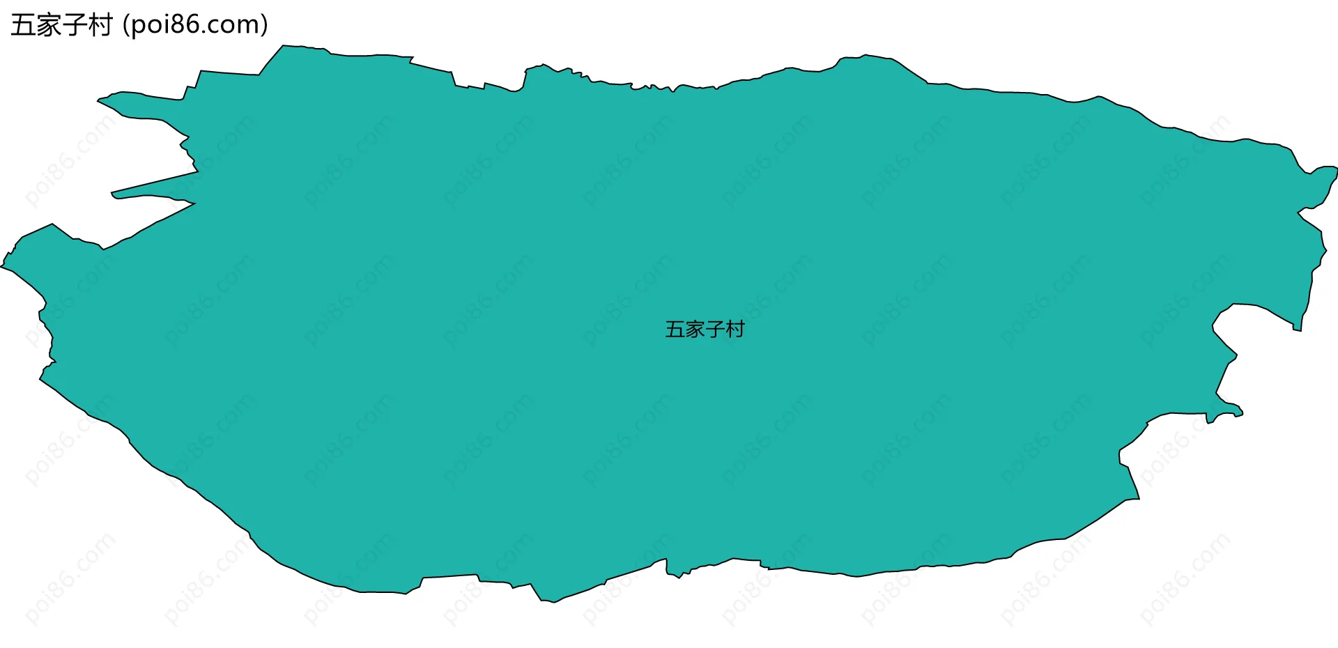 五家子村边界地图