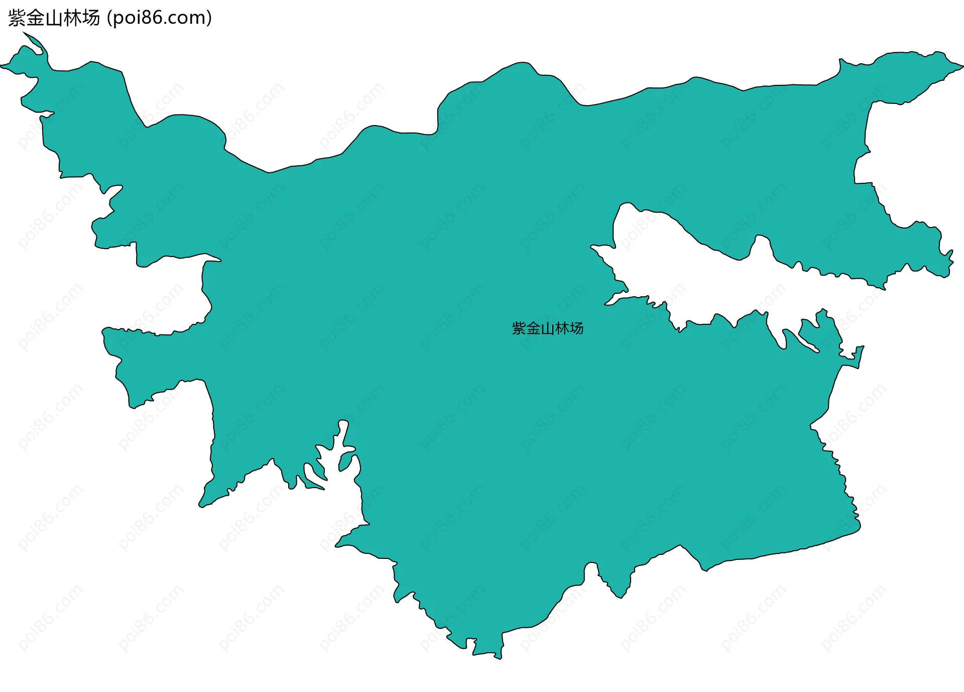 紫金山林场边界地图