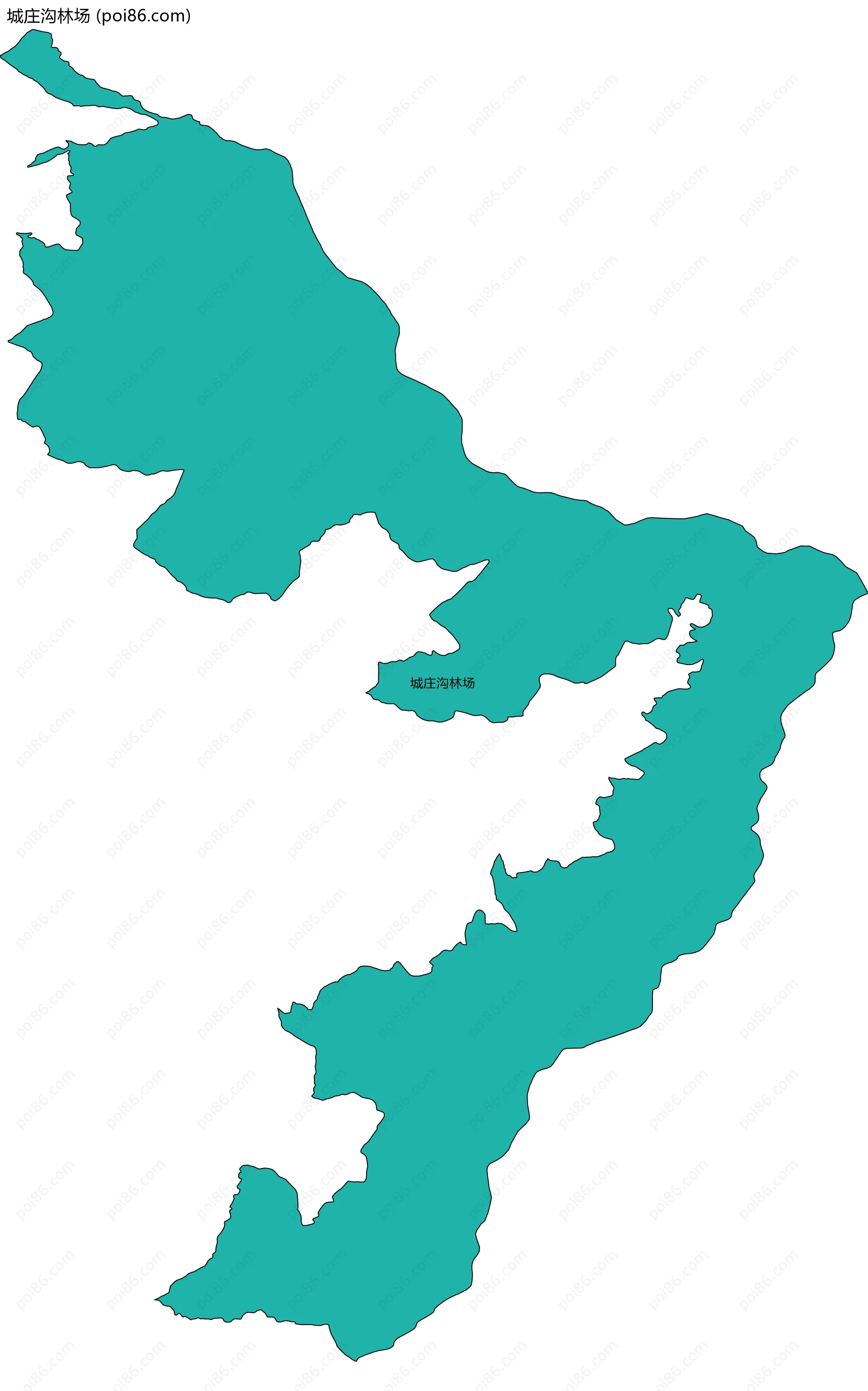 城庄沟林场边界地图