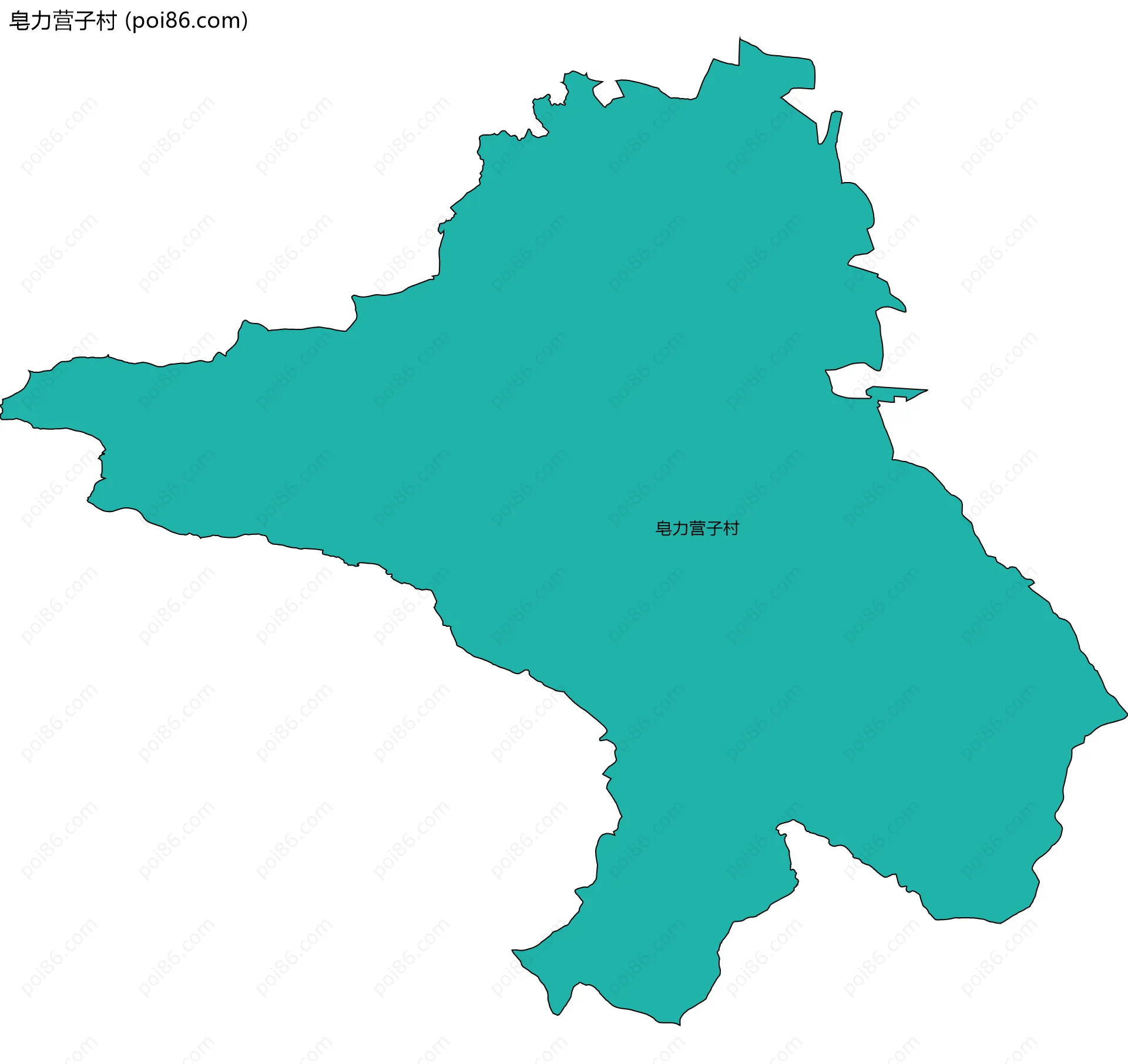 皂力营子村边界地图