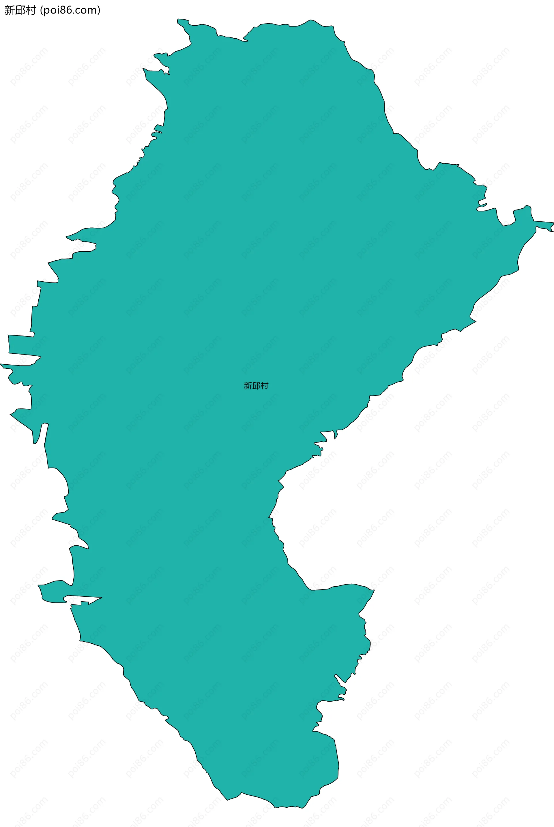 新邱村边界地图