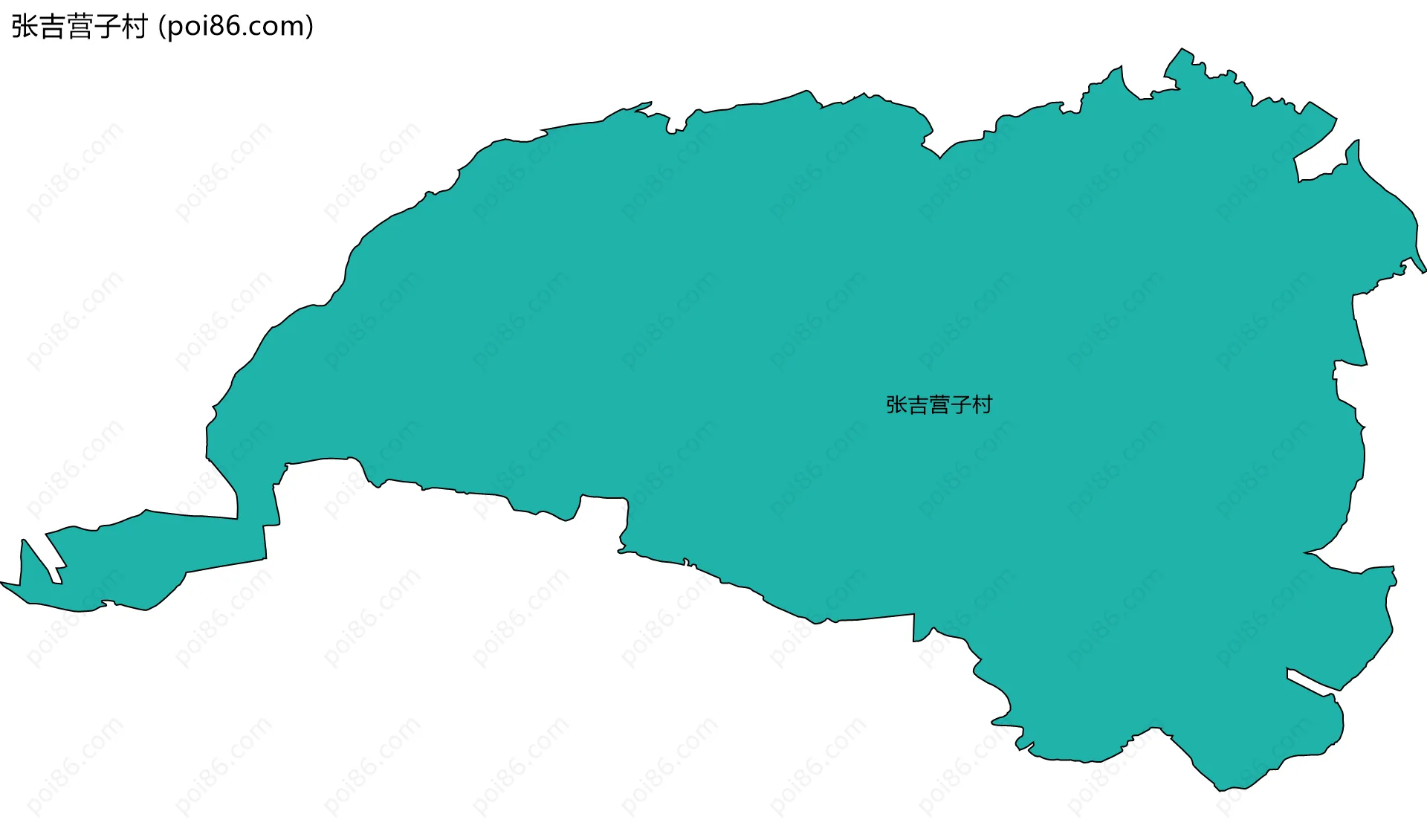 张吉营子村边界地图