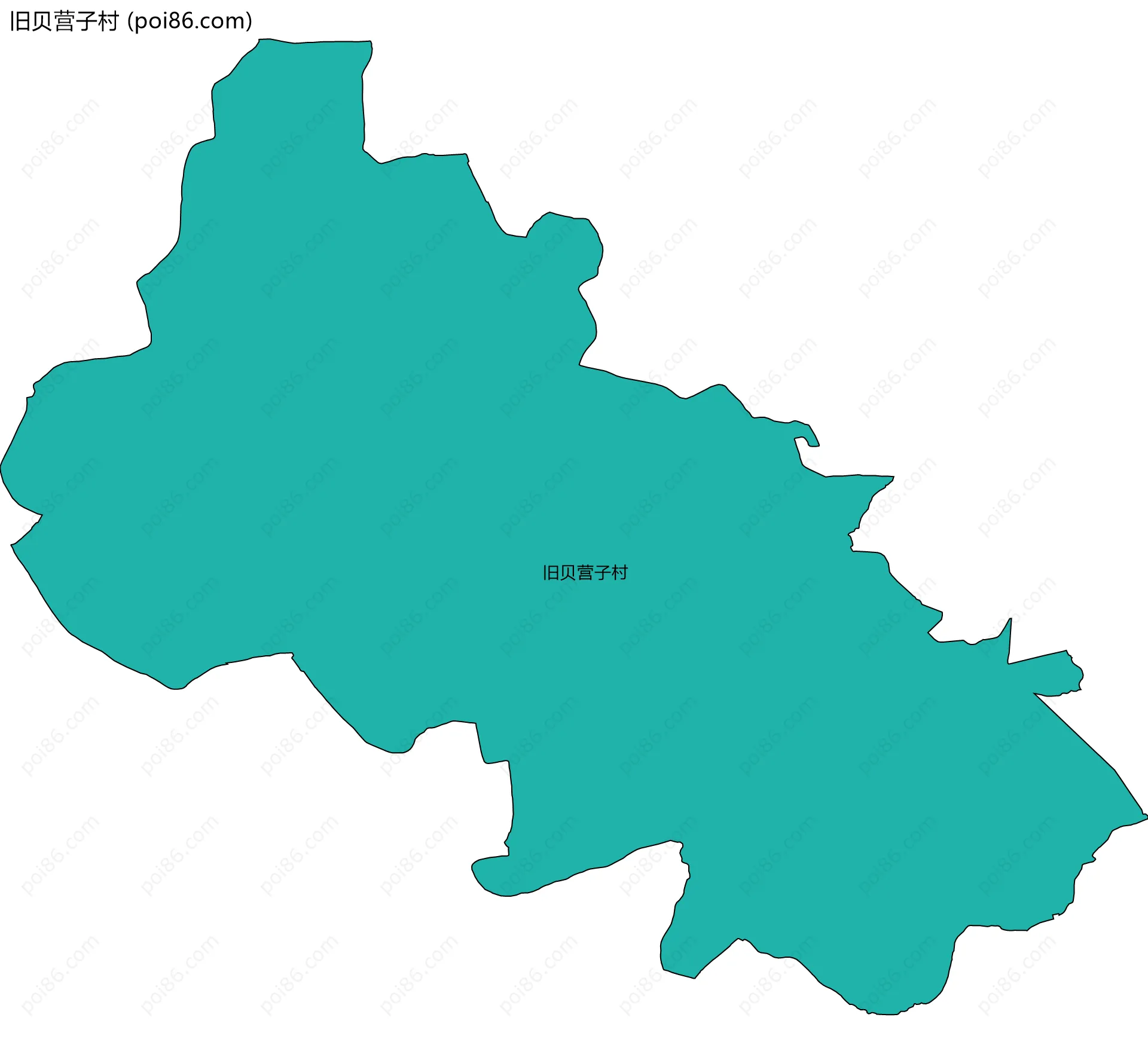 旧贝营子村边界地图