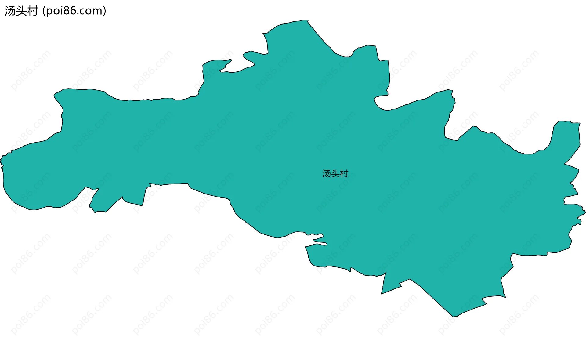 汤头村边界地图