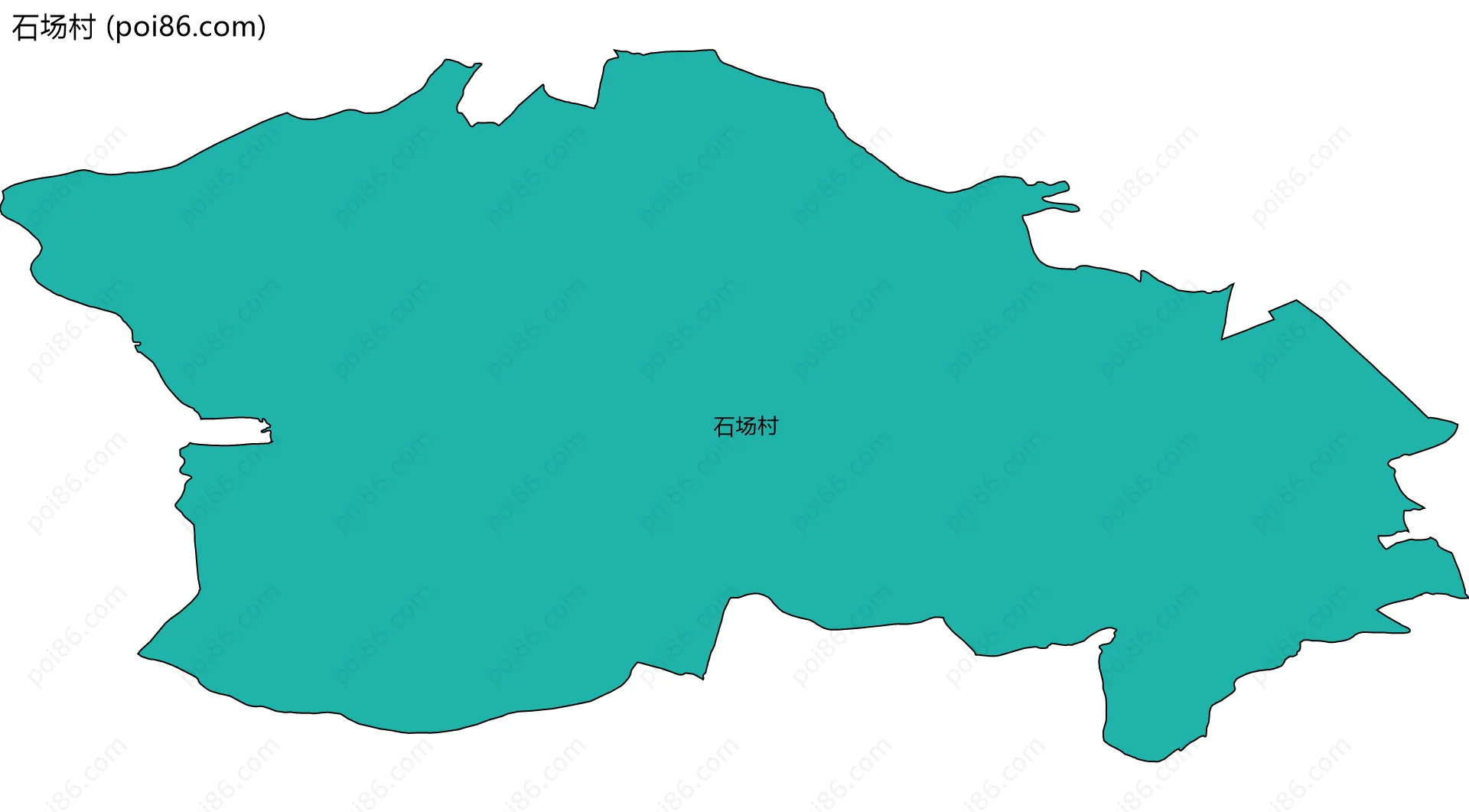 石场村边界地图